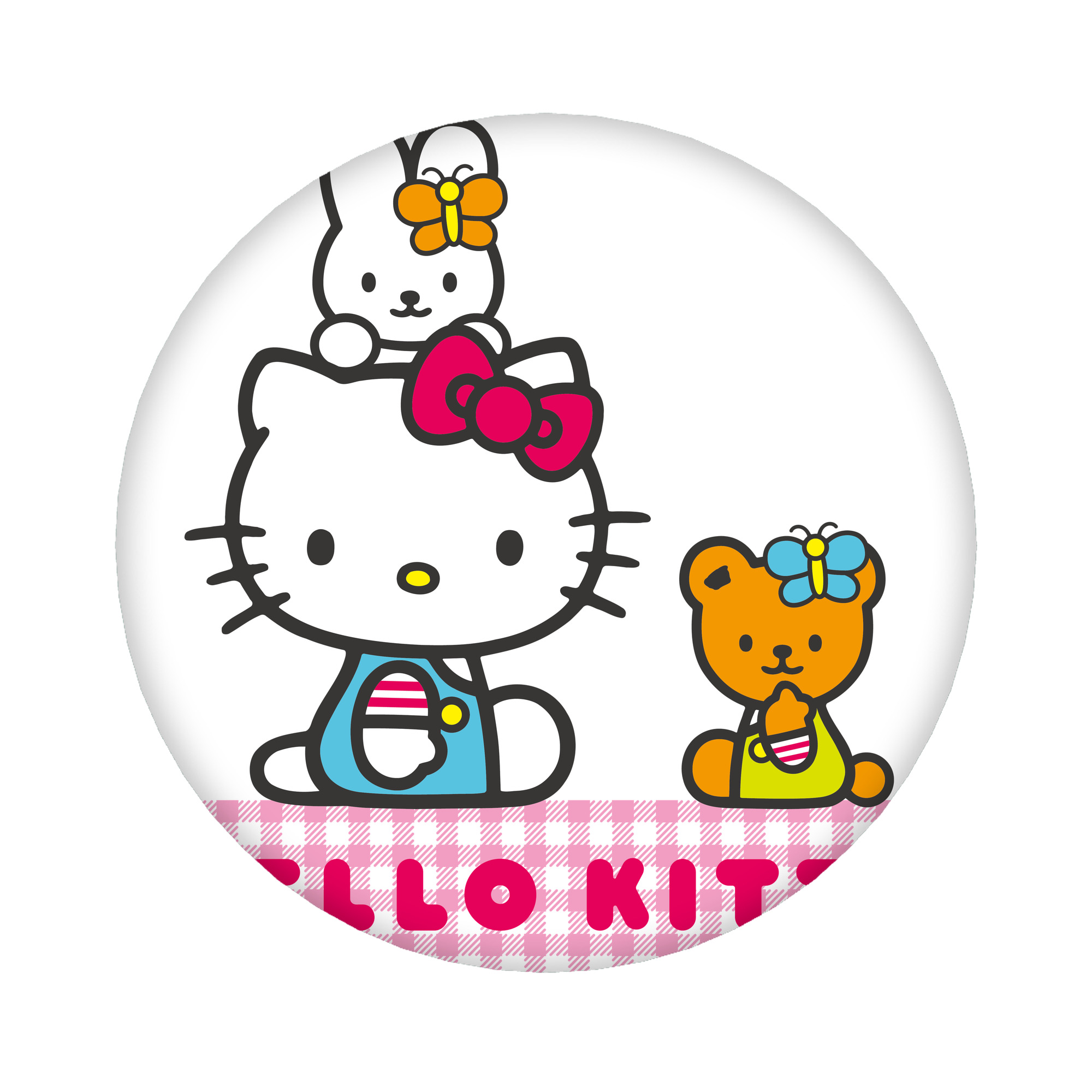 （画像用） Hello Kitty ハローキティ 6cm 缶バッジ 複数セット