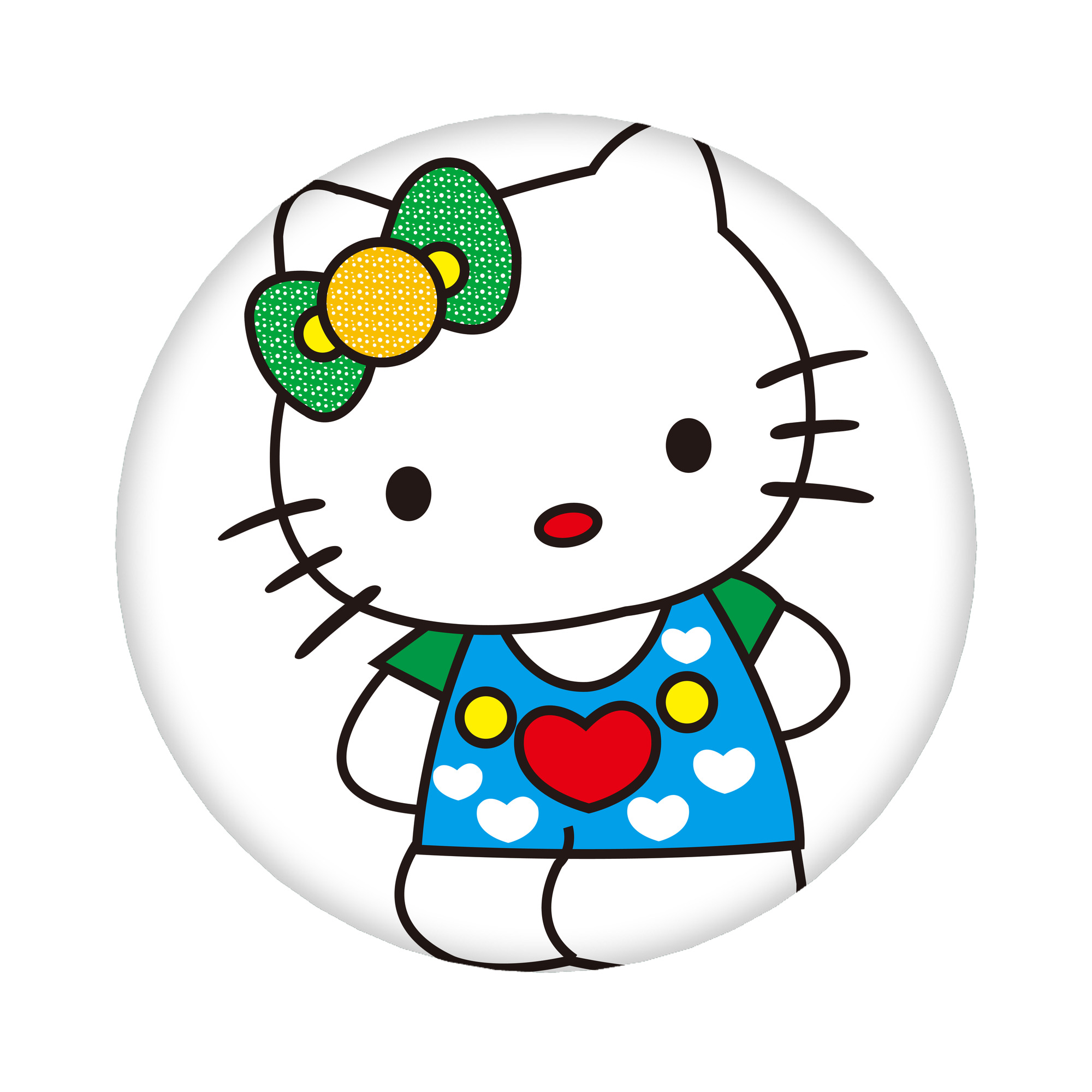 （画像用） Hello Kitty ハローキティ 6cm 缶バッジ 複数セット