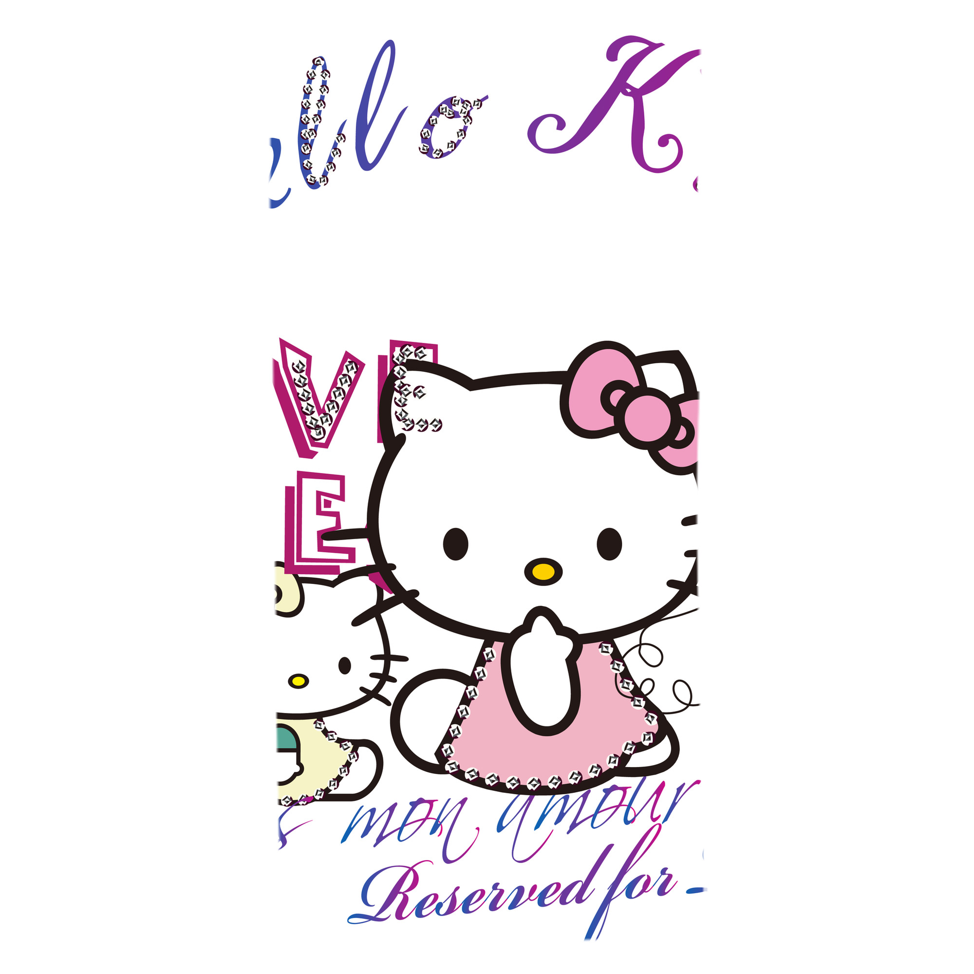 （画像用） Hello Kitty ハローキティ 大判バスタオル 70×140cm 吸水速乾 柔らかい肌触り