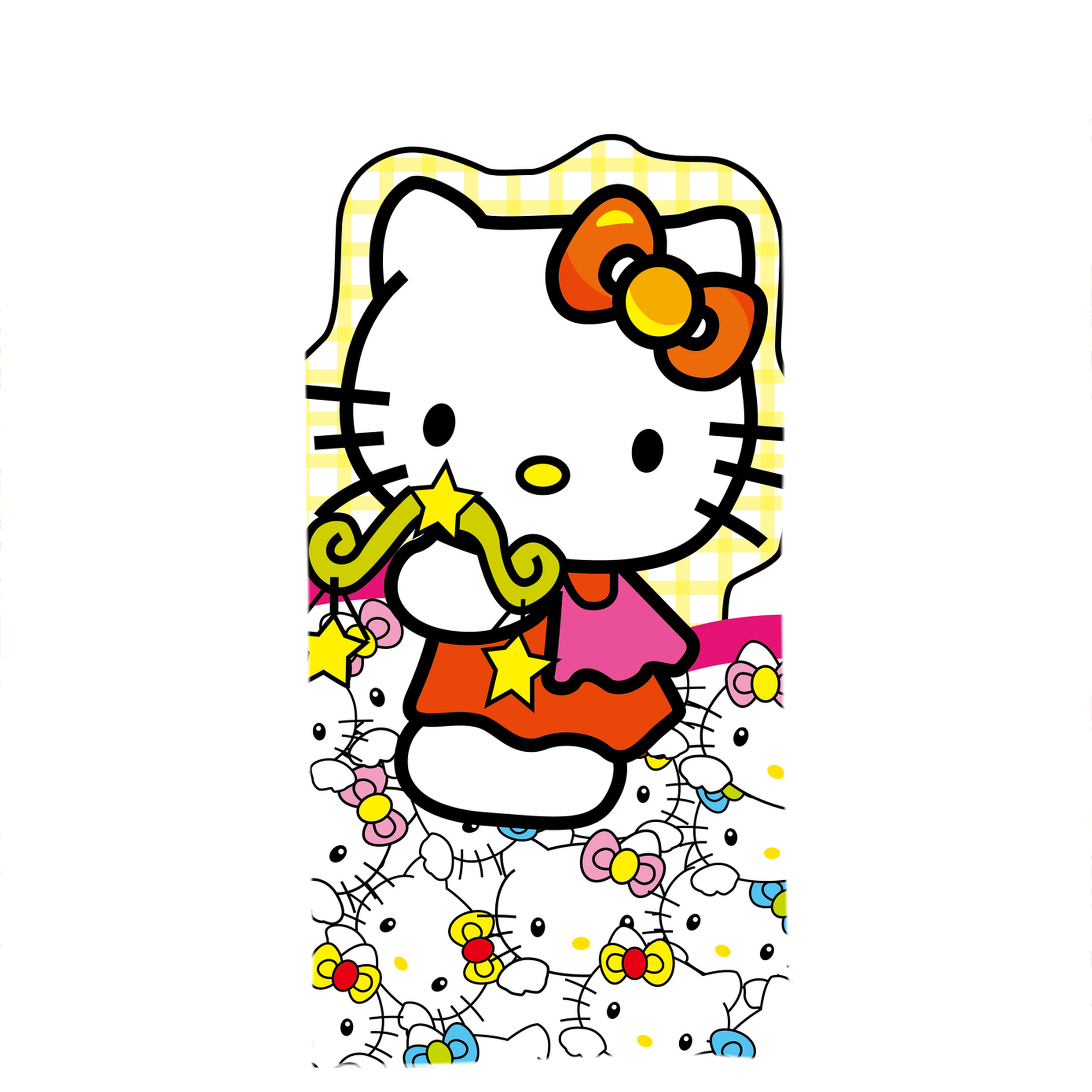 （画像用） Hello Kitty ハローキティ 大判バスタオル 70×140cm 吸水速乾 柔らかい肌触り