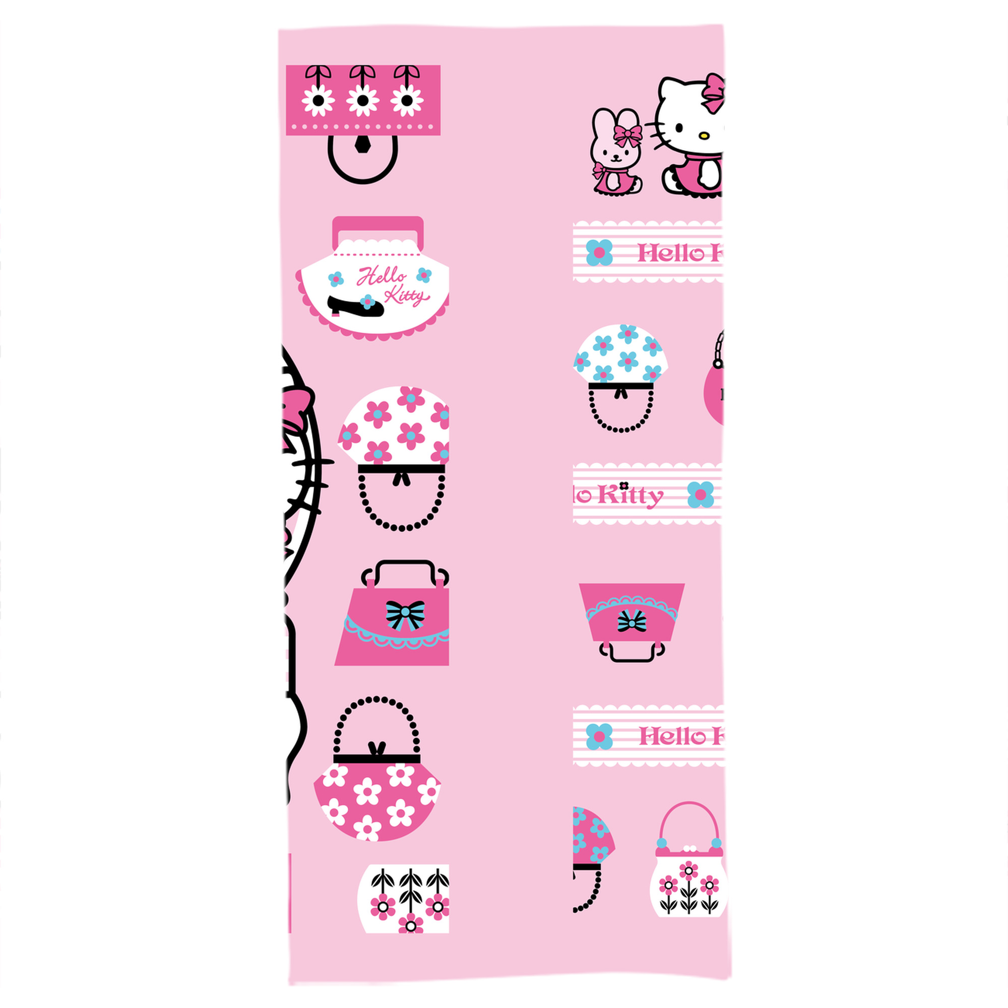 （画像用） Hello Kitty ハローキティ 大判バスタオル 70×140cm 吸水速乾 柔らかい肌触り