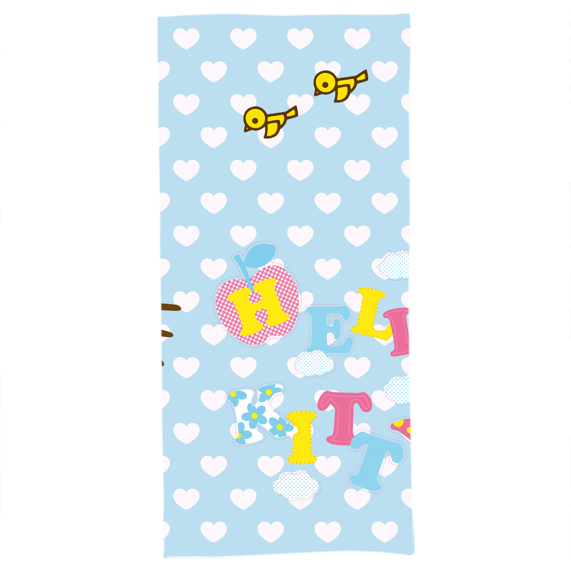 （画像用） Hello Kitty ハローキティ 大判バスタオル 70×140cm 吸水速乾 柔らかい肌触り