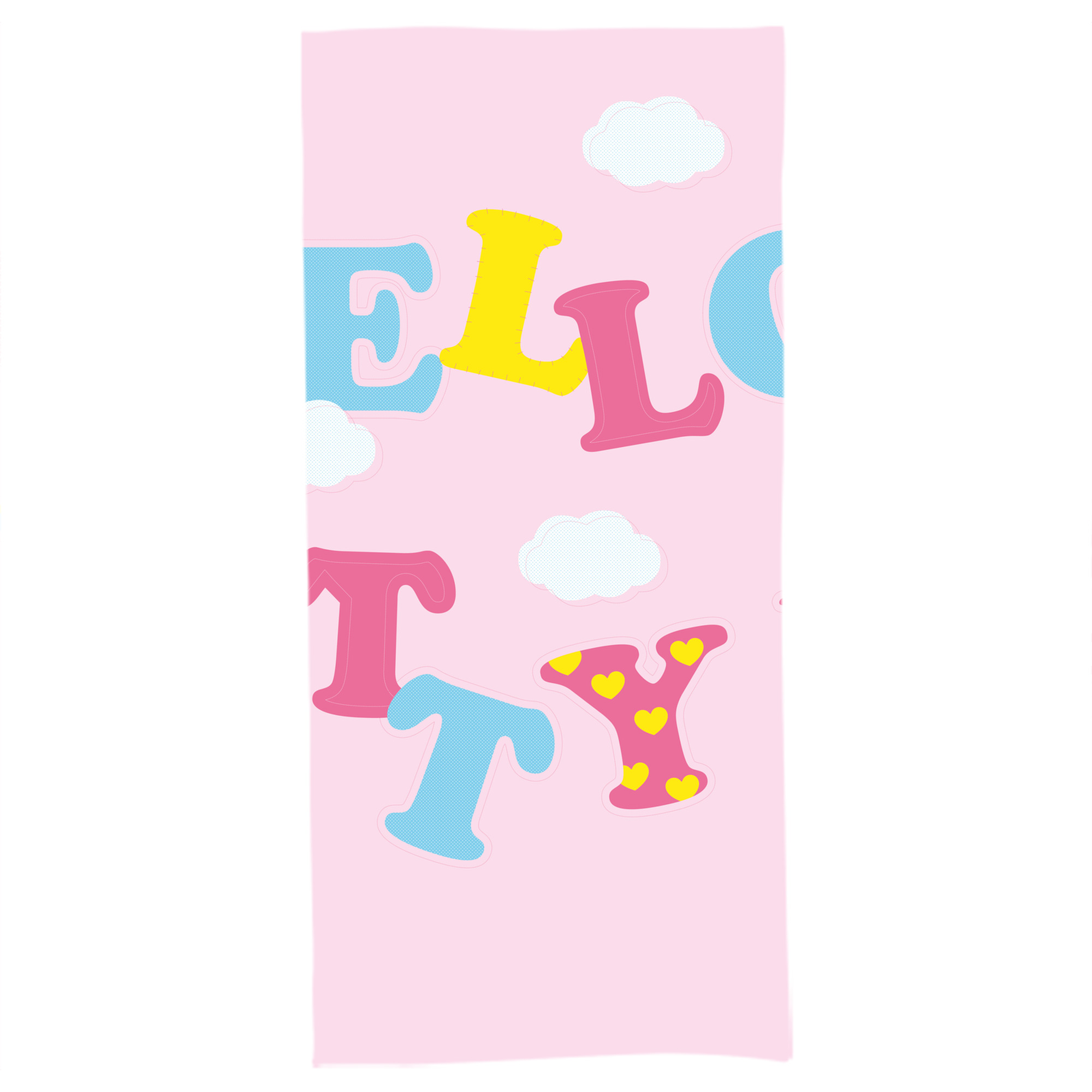 （画像用） Hello Kitty ハローキティ 大判バスタオル 70×140cm 吸水速乾 柔らかい肌触り