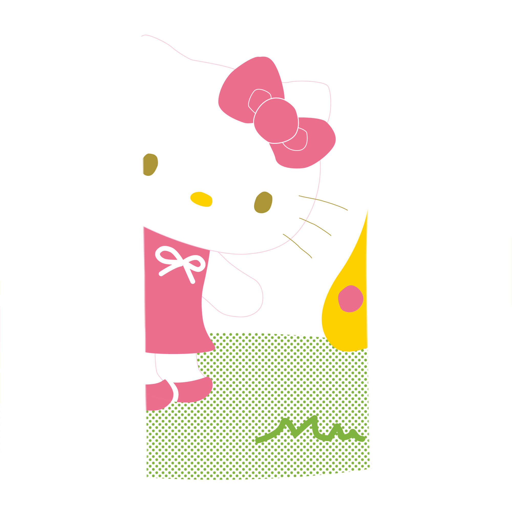 （画像用） Hello Kitty ハローキティ 大判バスタオル 70×140cm 吸水速乾 柔らかい肌触り