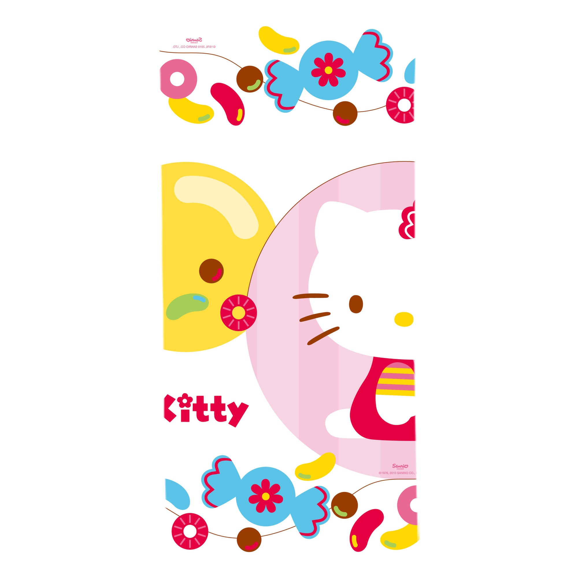 （画像用） Hello Kitty ハローキティ 大判バスタオル 70×140cm 吸水速乾 柔らかい肌触り