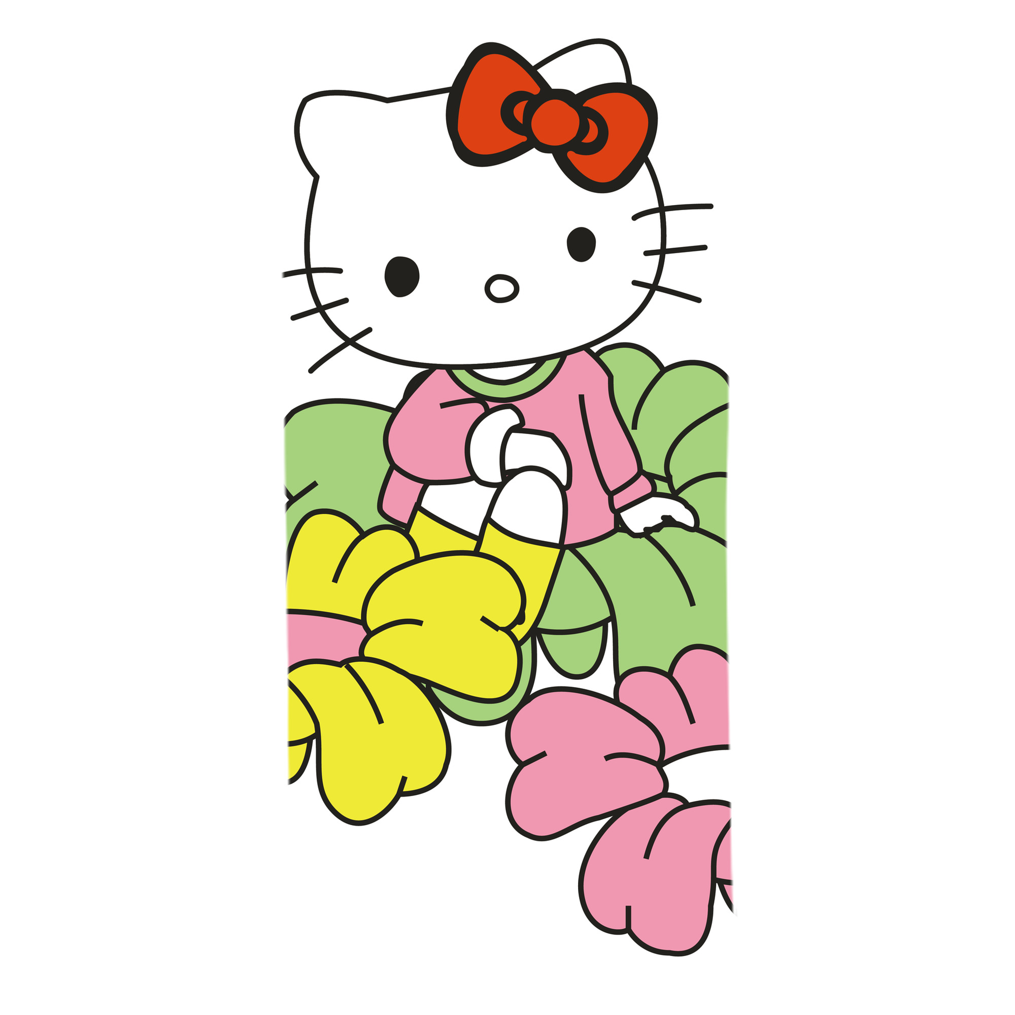 （画像用） Hello Kitty ハローキティ 大判バスタオル 70×140cm 吸水速乾 柔らかい肌触り