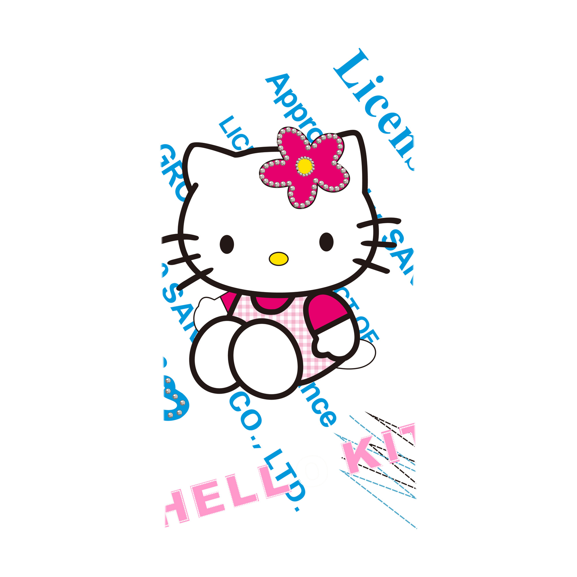 （画像用） Hello Kitty ハローキティ 大判バスタオル 70×140cm 吸水速乾 柔らかい肌触り