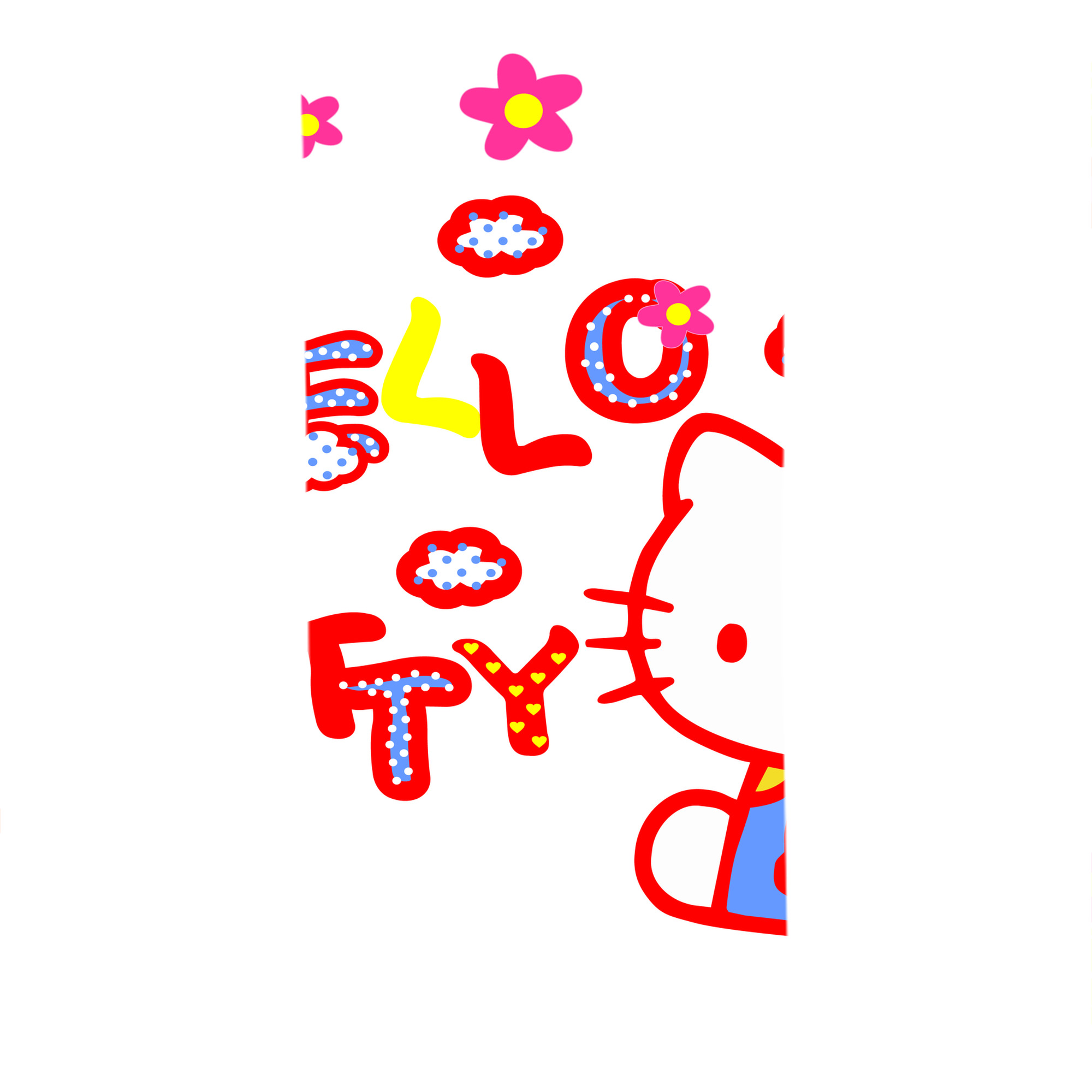 （画像用） Hello Kitty ハローキティ 大判バスタオル 70×140cm 吸水速乾 柔らかい肌触り