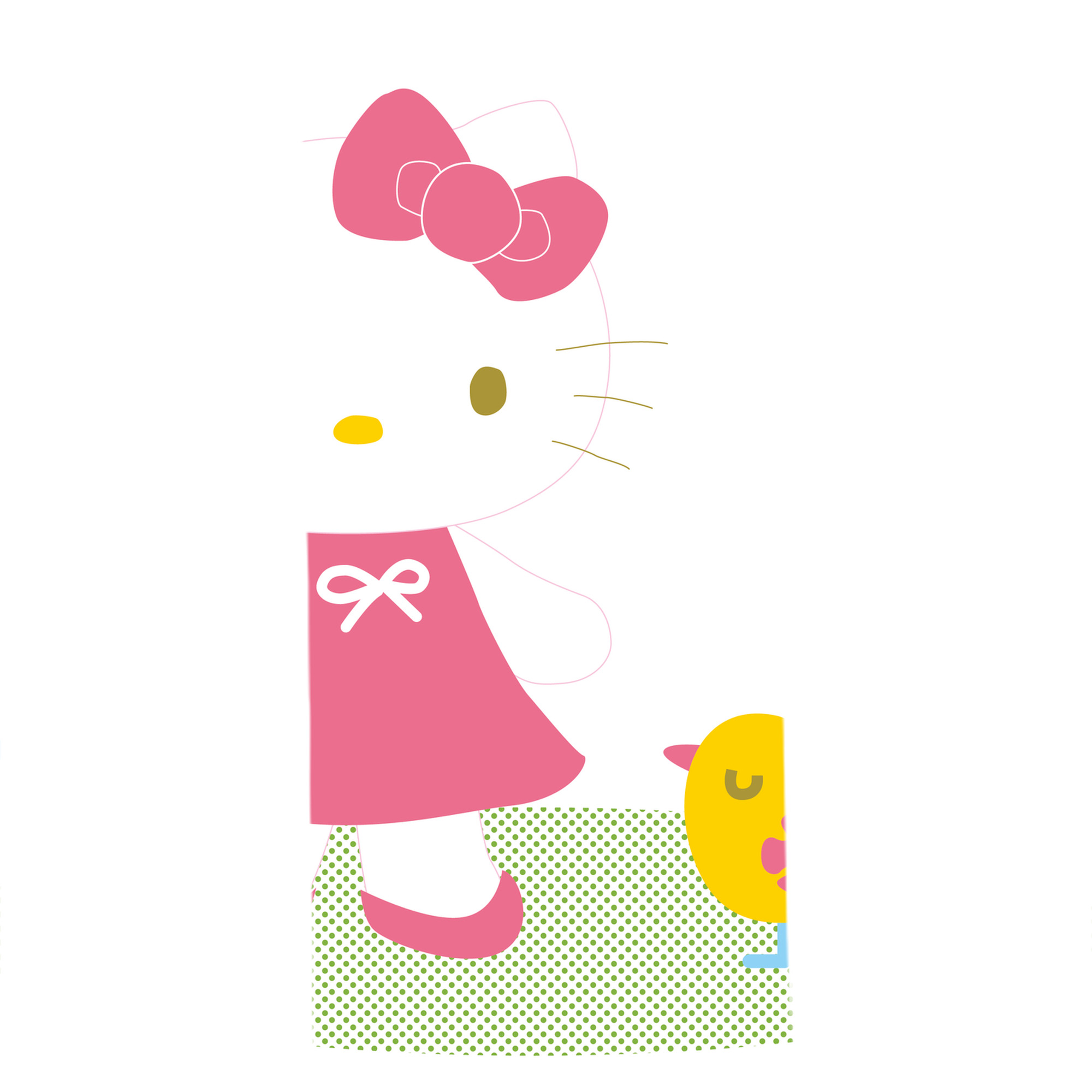（画像用） Hello Kitty ハローキティ 大判バスタオル 70×140cm 吸水速乾 柔らかい肌触り