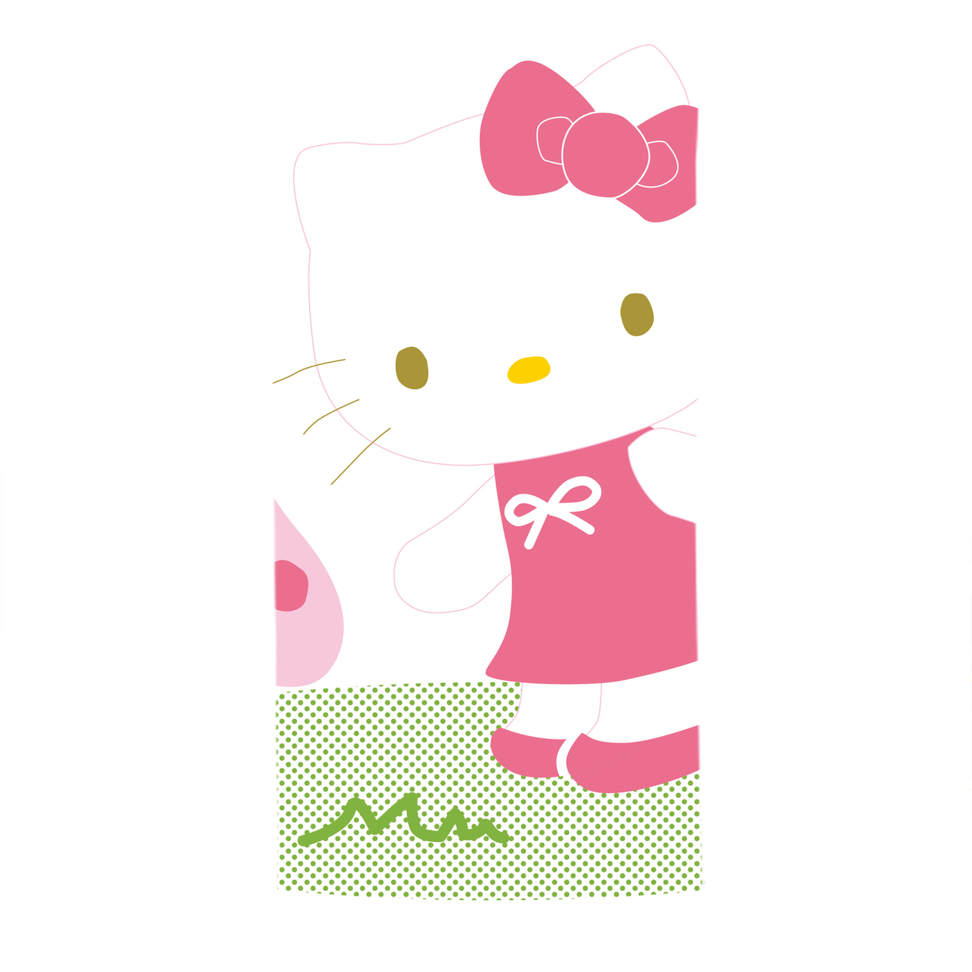 （画像用） Hello Kitty ハローキティ 大判バスタオル 70×140cm 吸水速乾 柔らかい肌触り