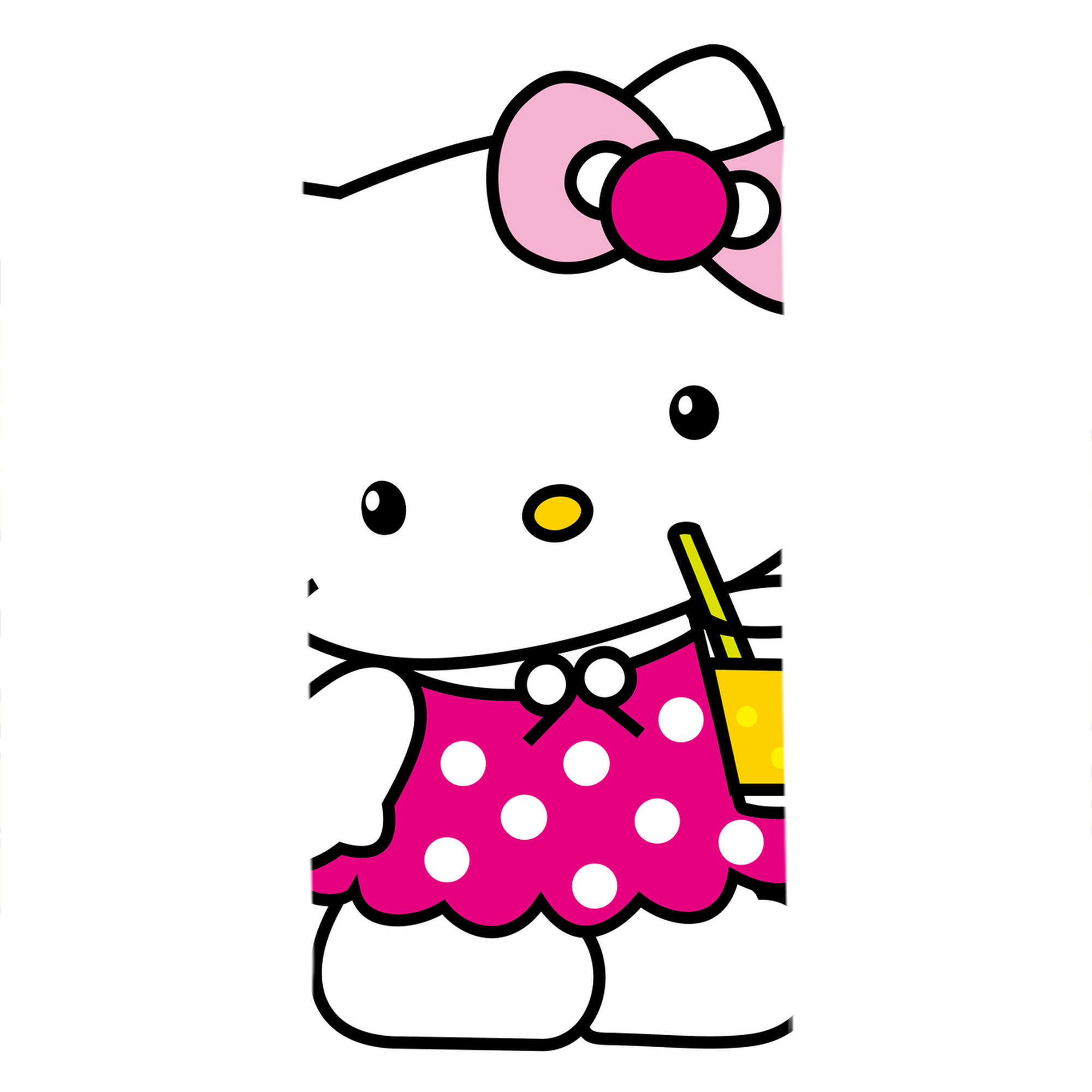（画像用） Hello Kitty ハローキティ 大判バスタオル 70×140cm 吸水速乾 柔らかい肌触り