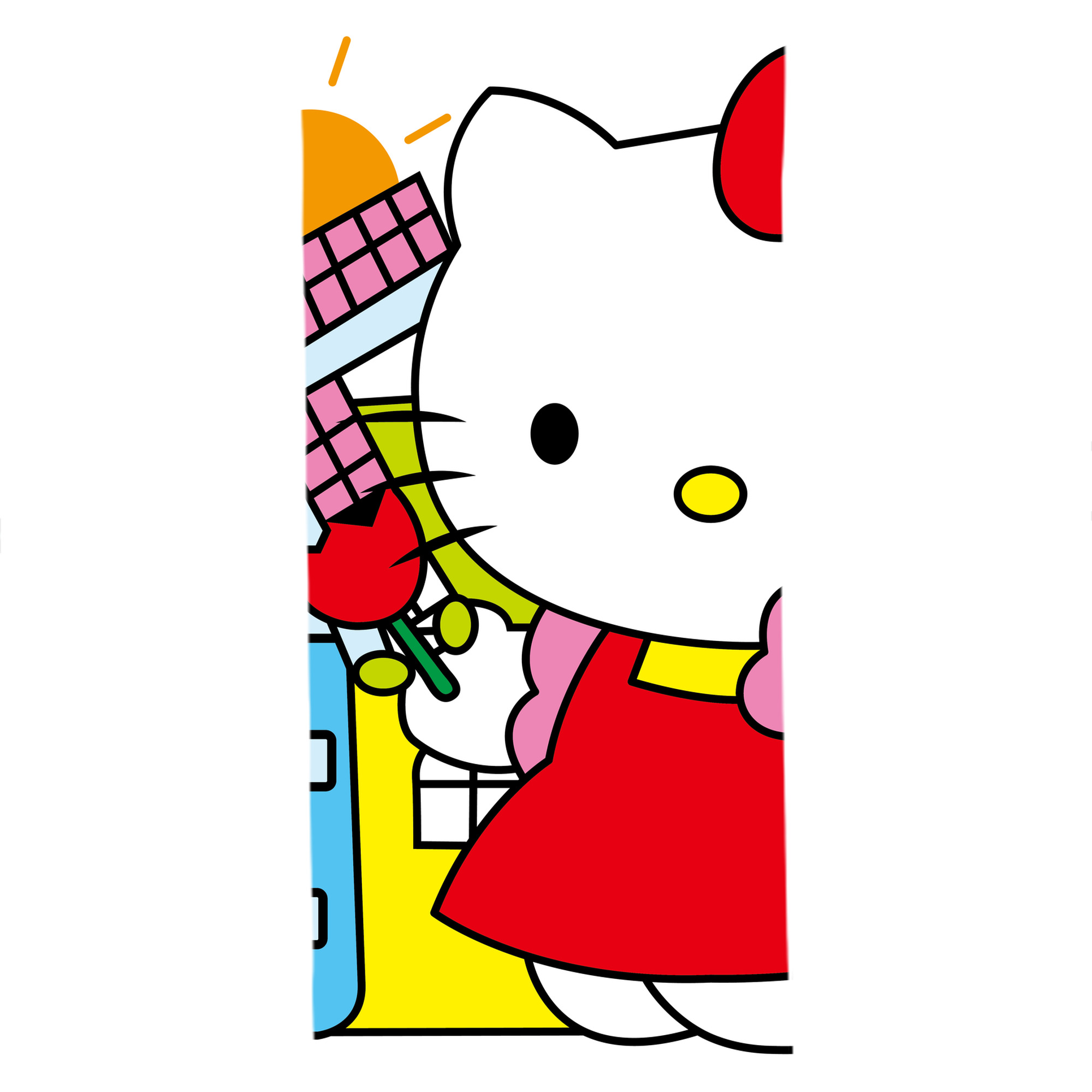 （画像用） Hello Kitty ハローキティ 大判バスタオル 70×140cm 吸水速乾 柔らかい肌触り