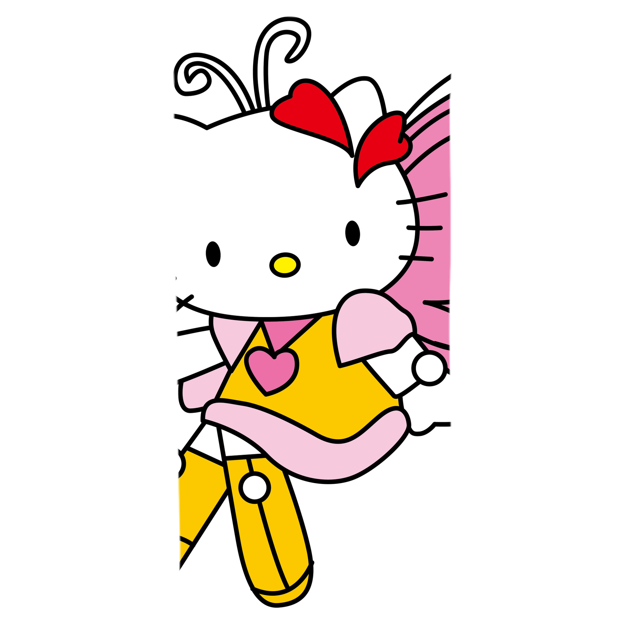 （画像用） Hello Kitty ハローキティ 大判バスタオル 70×140cm 吸水速乾 柔らかい肌触り