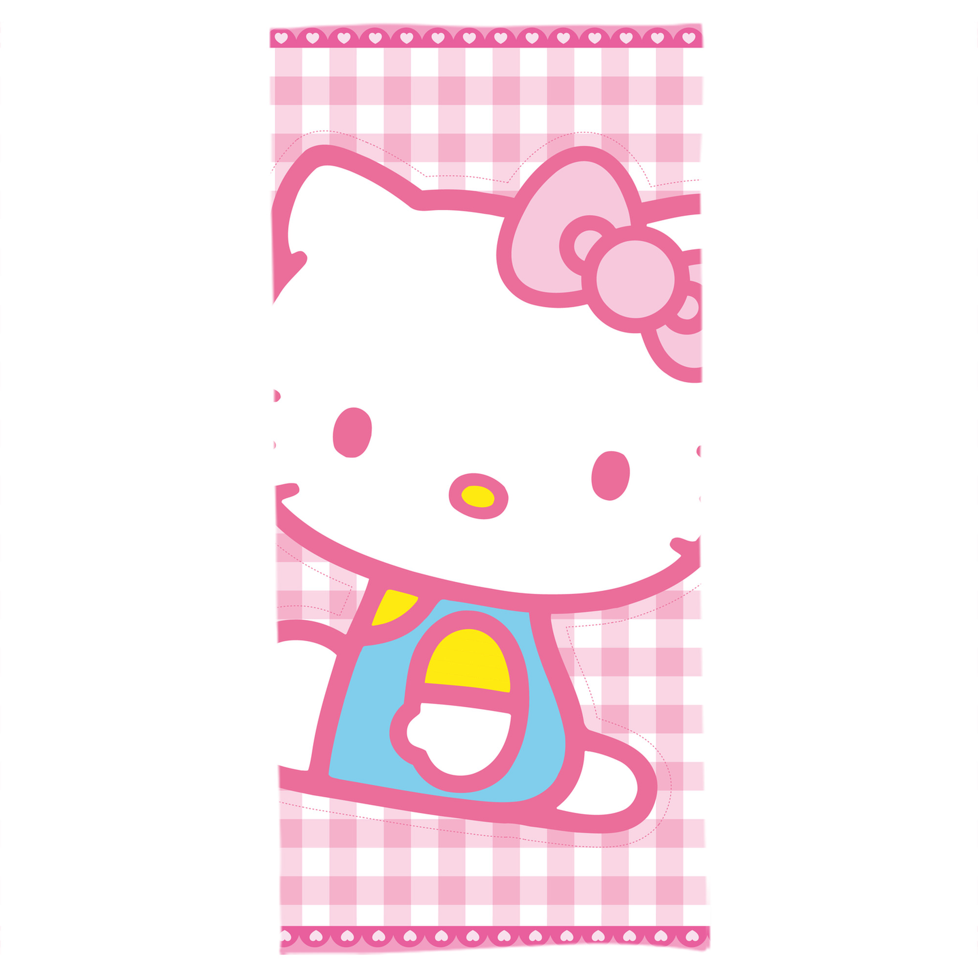 （画像用） Hello Kitty ハローキティ 大判バスタオル 70×140cm 吸水速乾 柔らかい肌触り