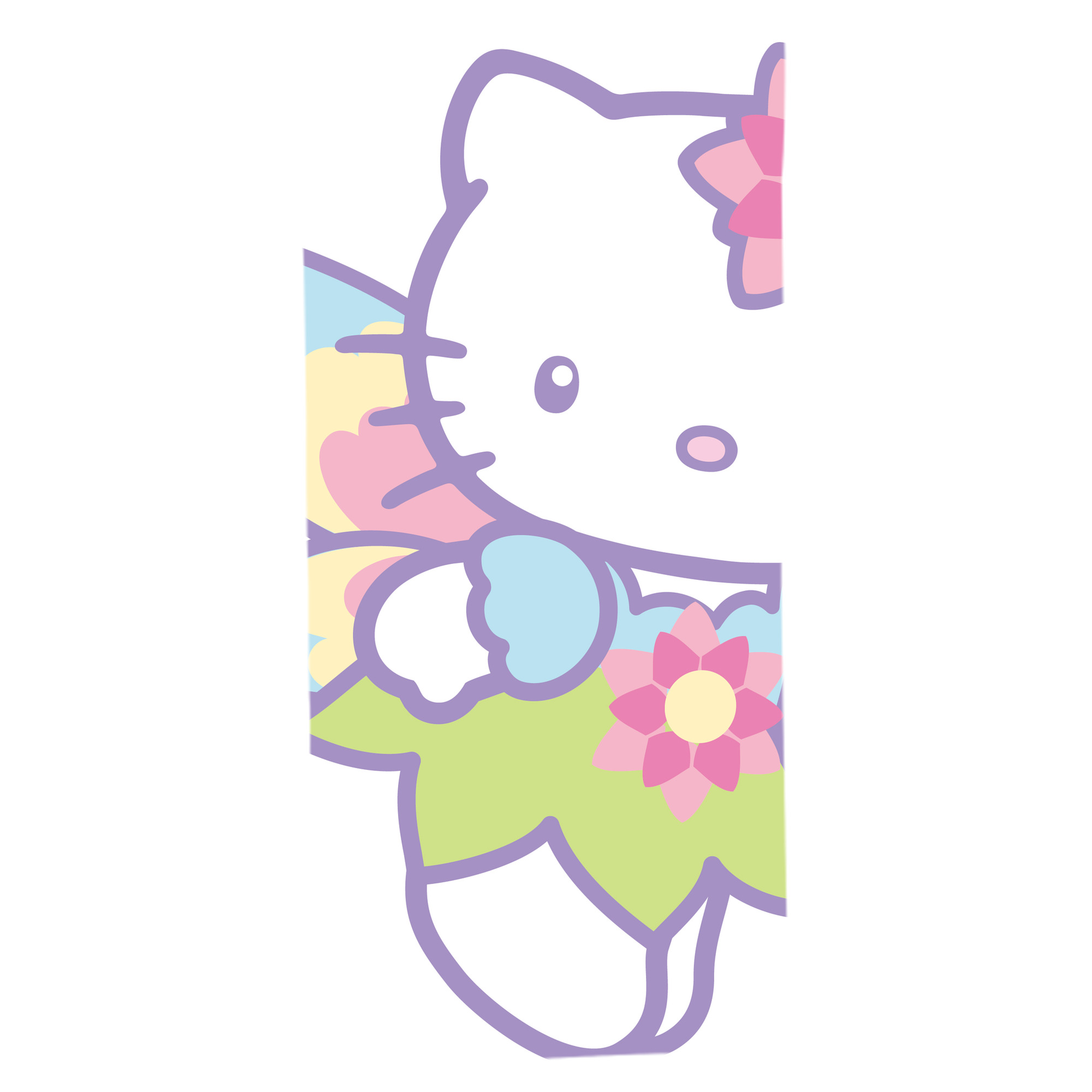 （画像用） Hello Kitty ハローキティ 大判バスタオル 70×140cm 吸水速乾 柔らかい肌触り