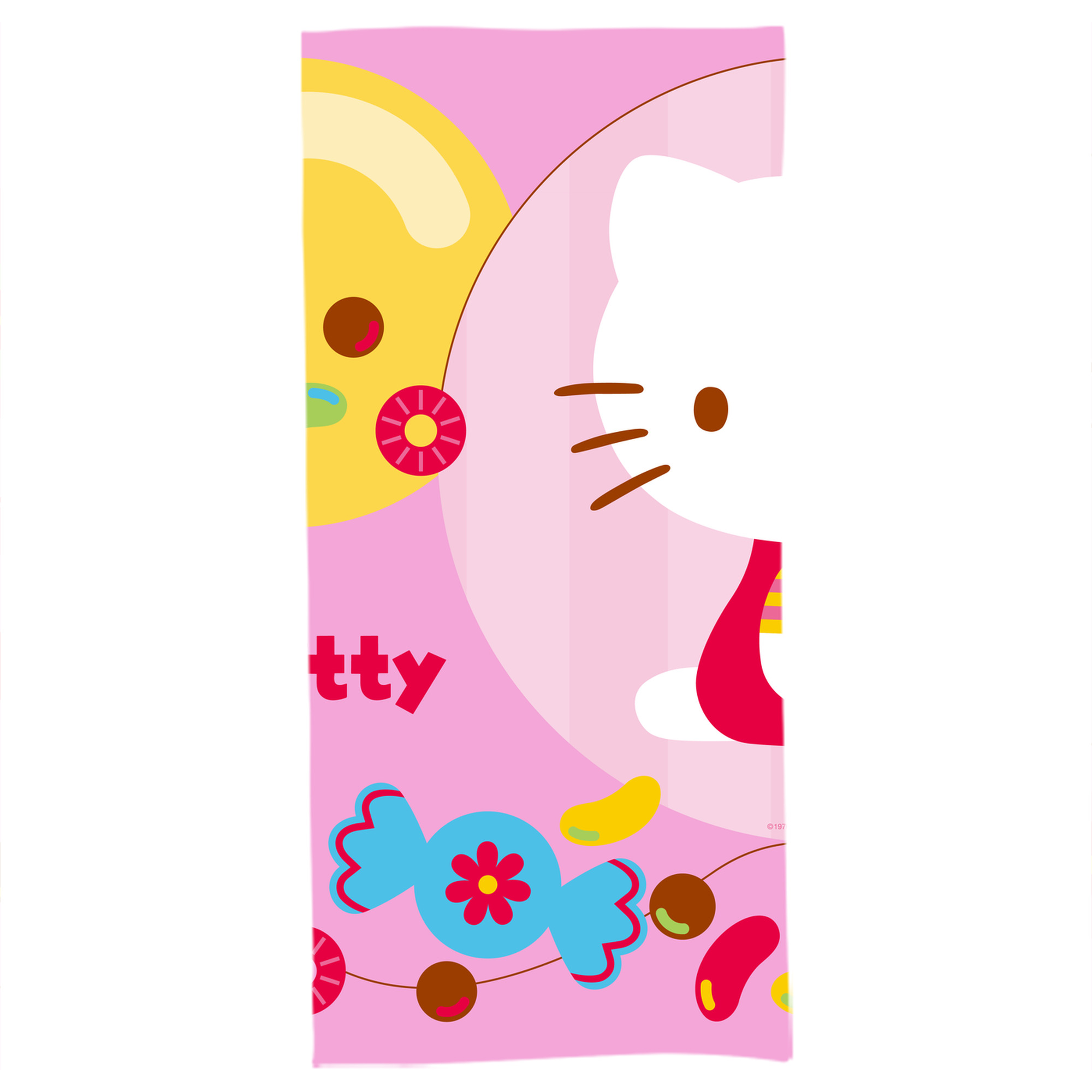 （画像用） Hello Kitty ハローキティ 大判バスタオル 70×140cm 吸水速乾 柔らかい肌触り