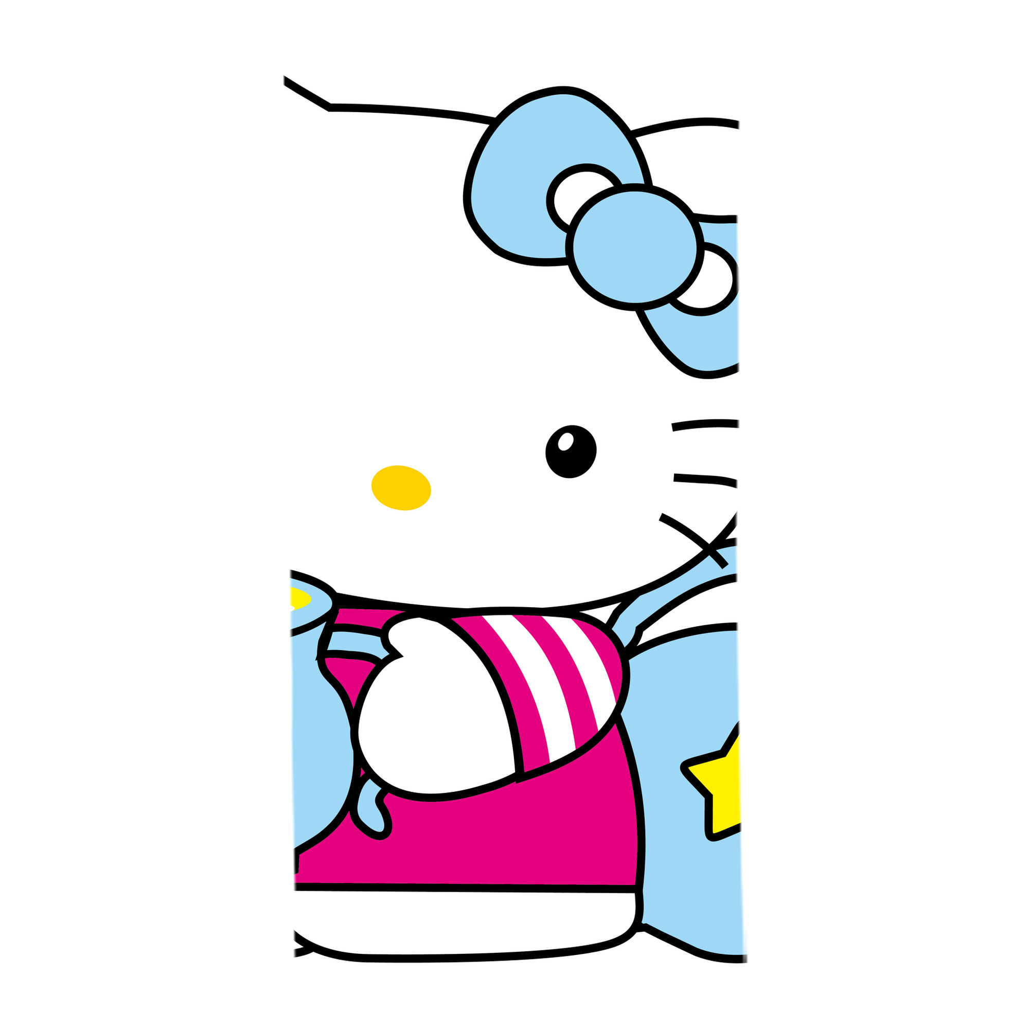 （画像用） Hello Kitty ハローキティ 大判バスタオル 70×140cm 吸水速乾 柔らかい肌触り