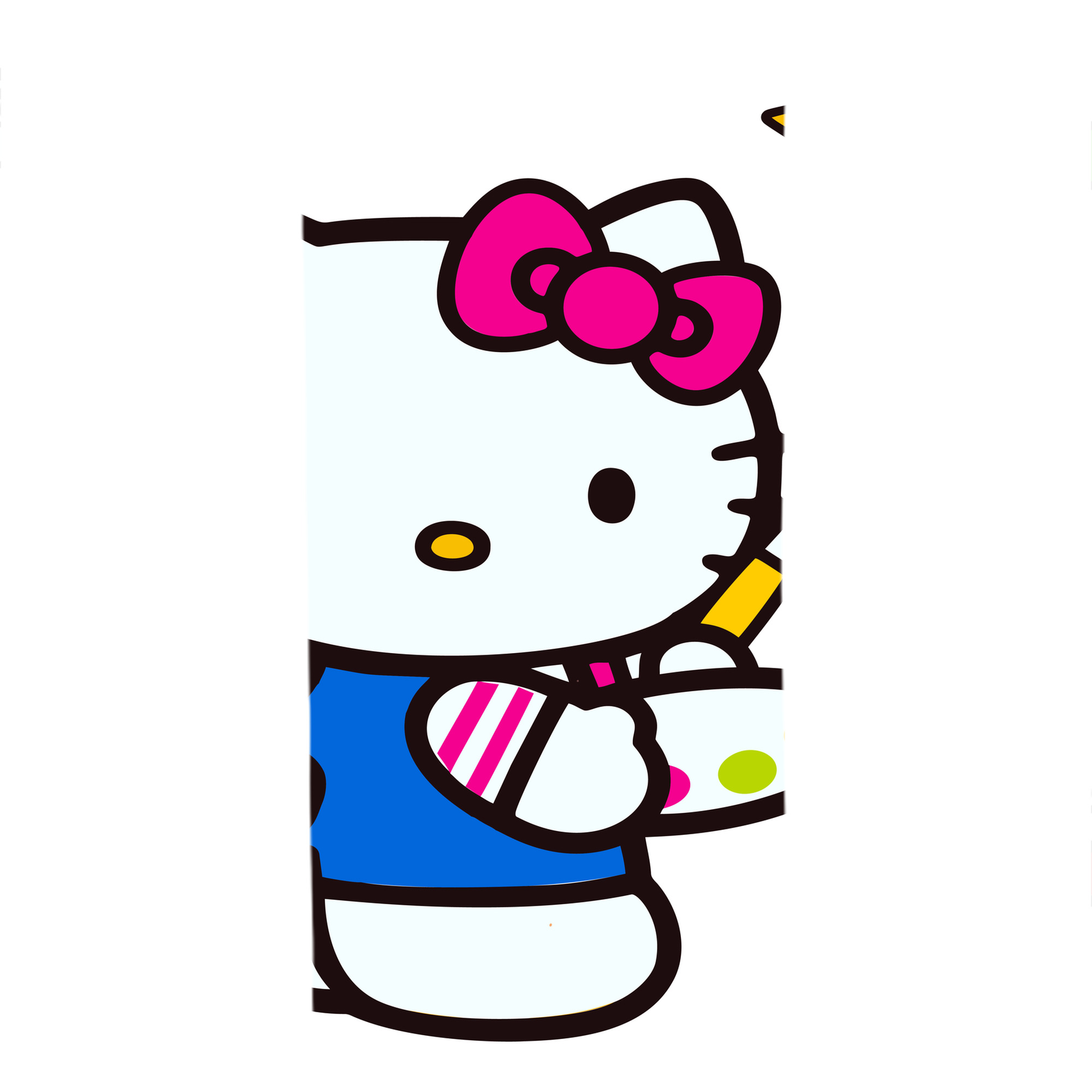 （画像用） Hello Kitty ハローキティ 大判バスタオル 70×140cm 吸水速乾 柔らかい肌触り