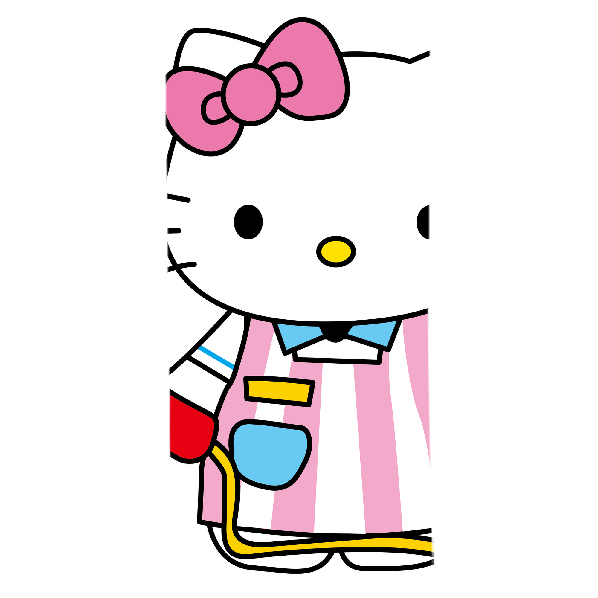 （画像用） Hello Kitty ハローキティ 大判バスタオル 70×140cm 吸水速乾 柔らかい肌触り