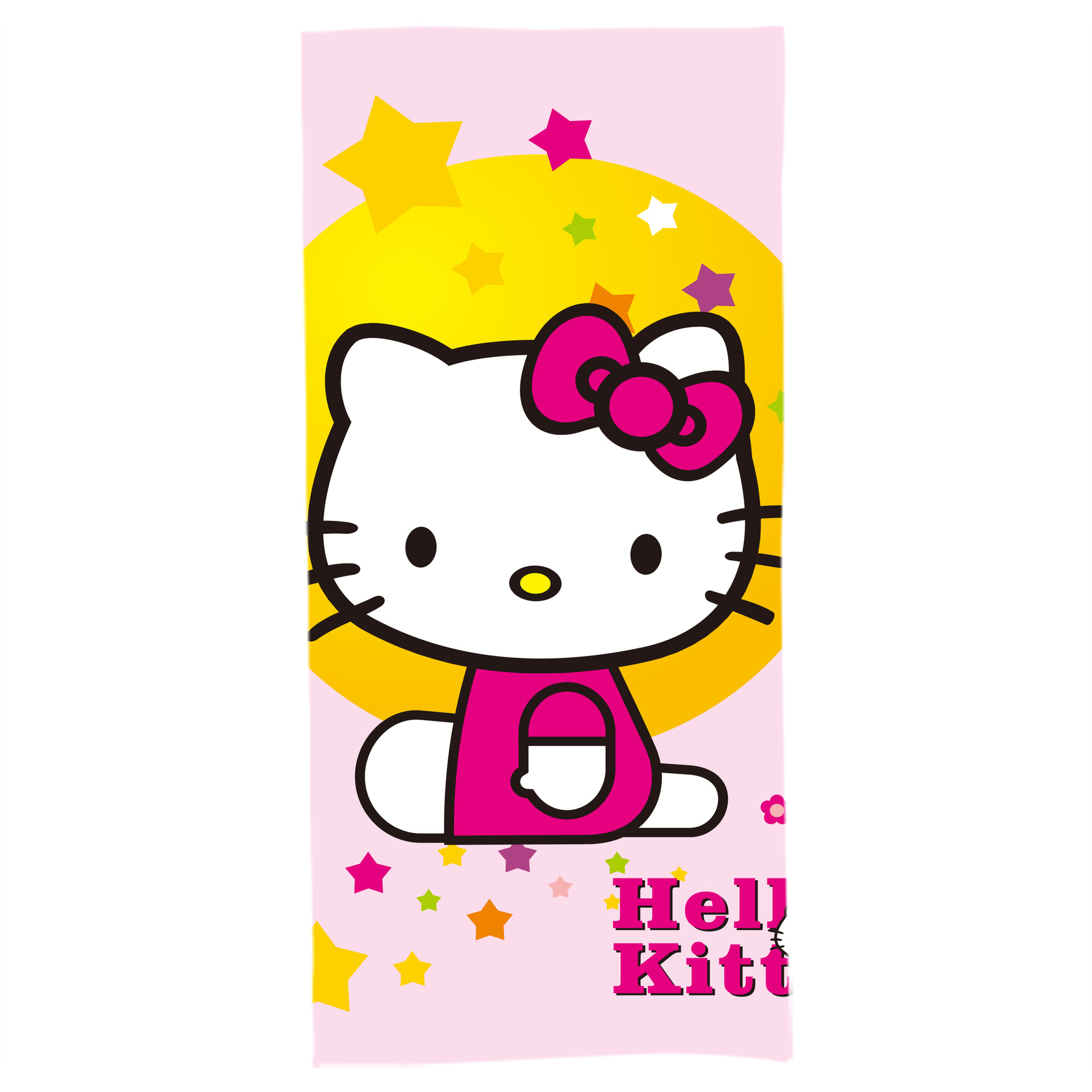 （画像用） Hello Kitty ハローキティ 大判バスタオル 70×140cm 吸水速乾 柔らかい肌触り