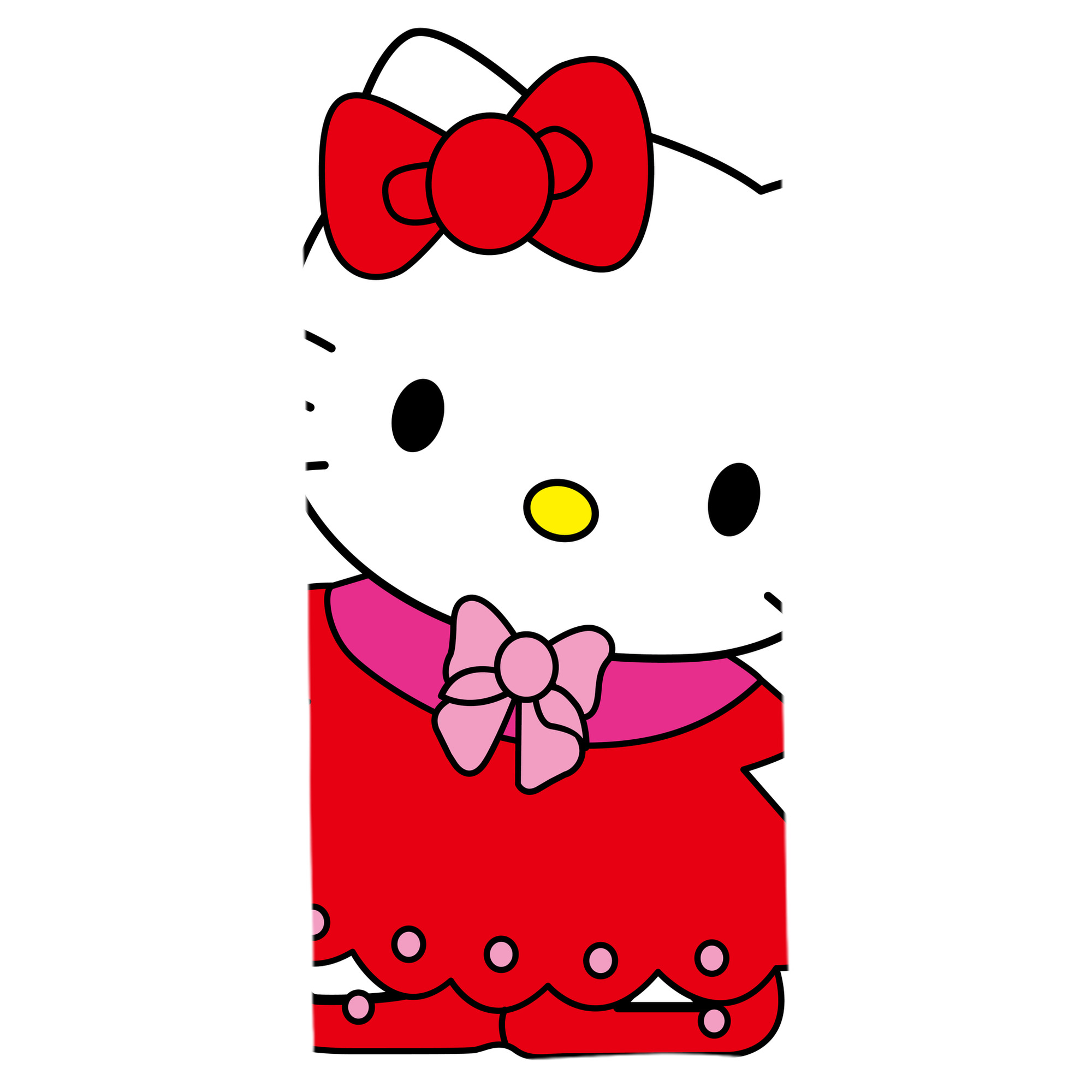 （画像用） Hello Kitty ハローキティ 大判バスタオル 70×140cm 吸水速乾 柔らかい肌触り