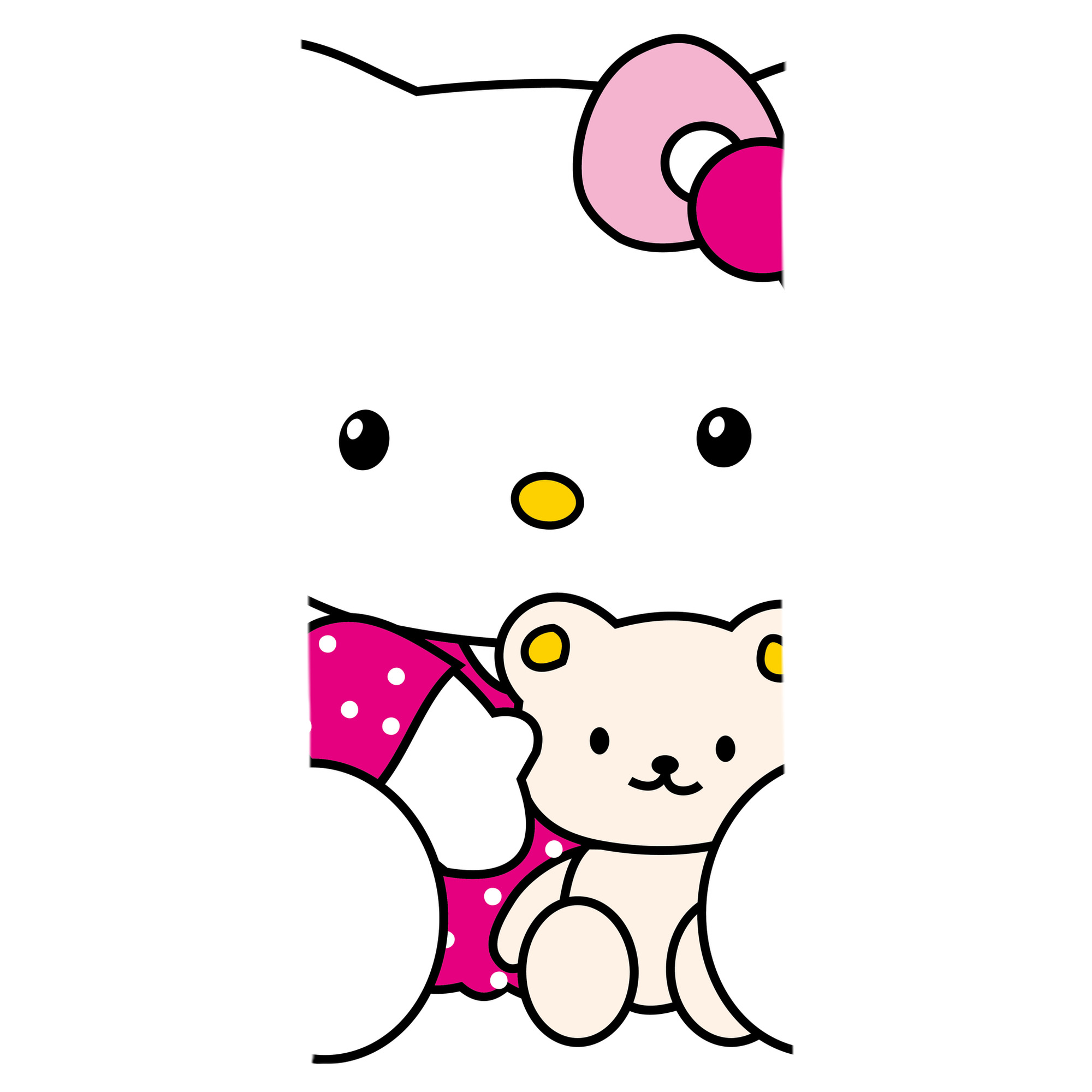（画像用） Hello Kitty ハローキティ 大判バスタオル 70×140cm 吸水速乾 柔らかい肌触り