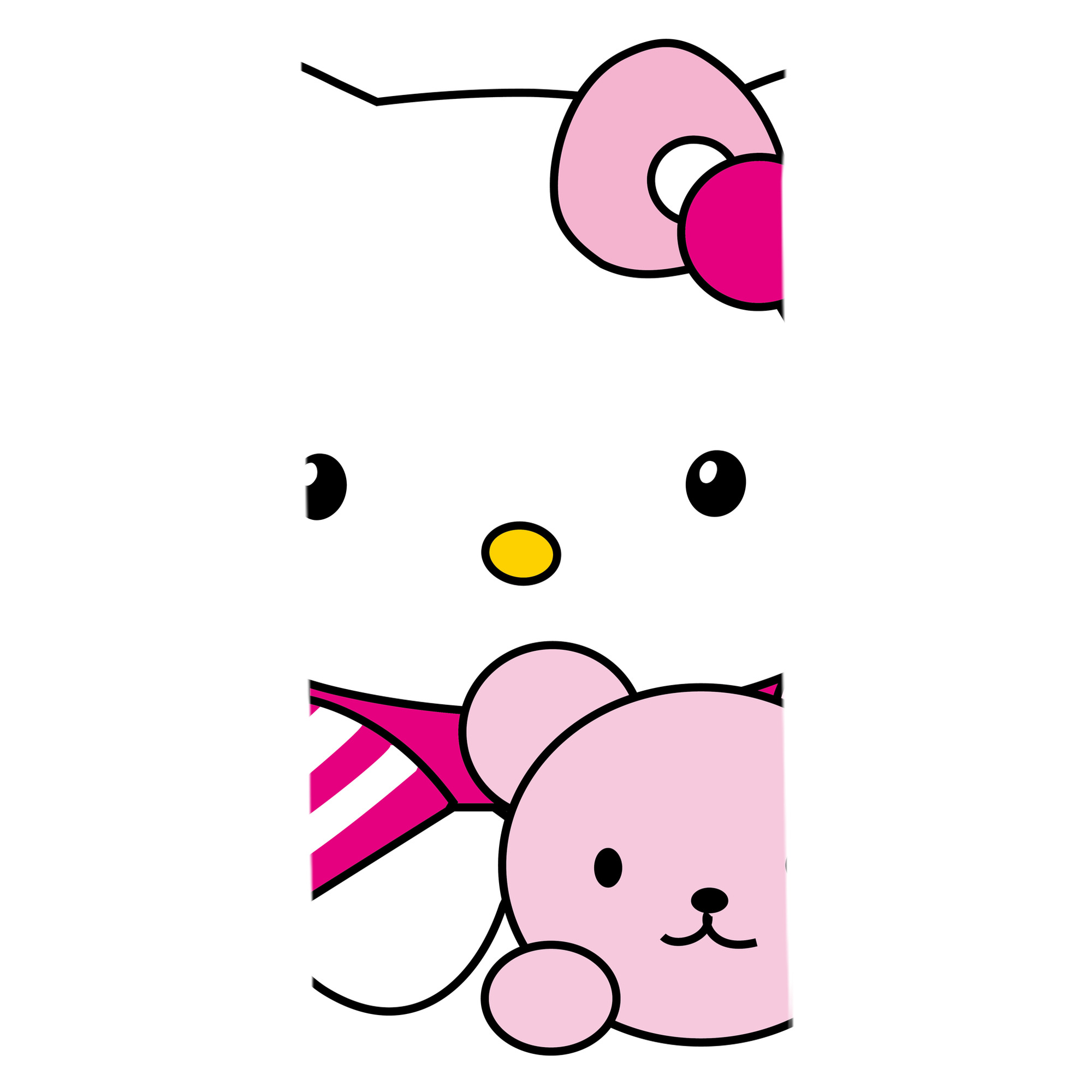 （画像用） Hello Kitty ハローキティ 大判バスタオル 70×140cm 吸水速乾 柔らかい肌触り