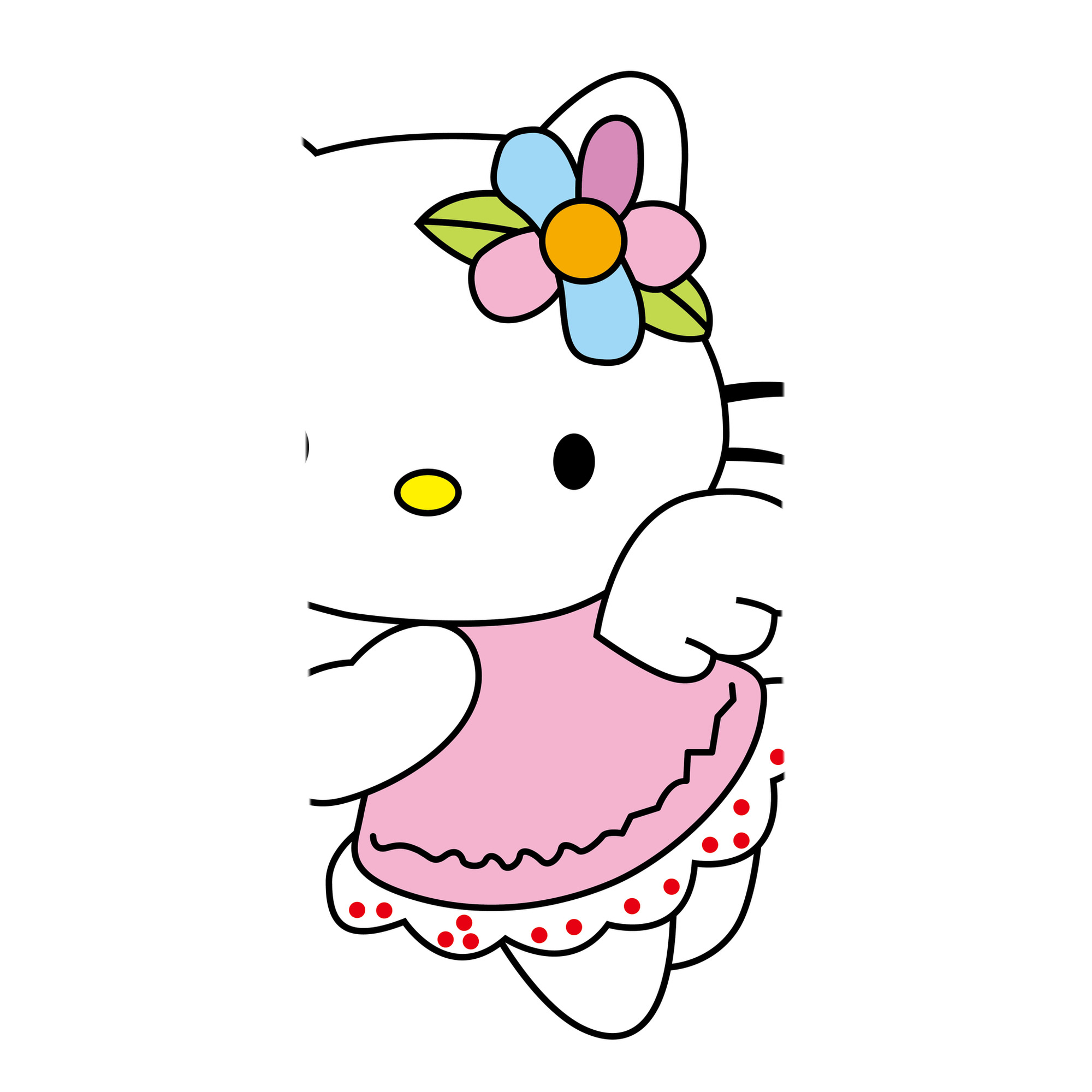（画像用） Hello Kitty ハローキティ 大判バスタオル 70×140cm 吸水速乾 柔らかい肌触り