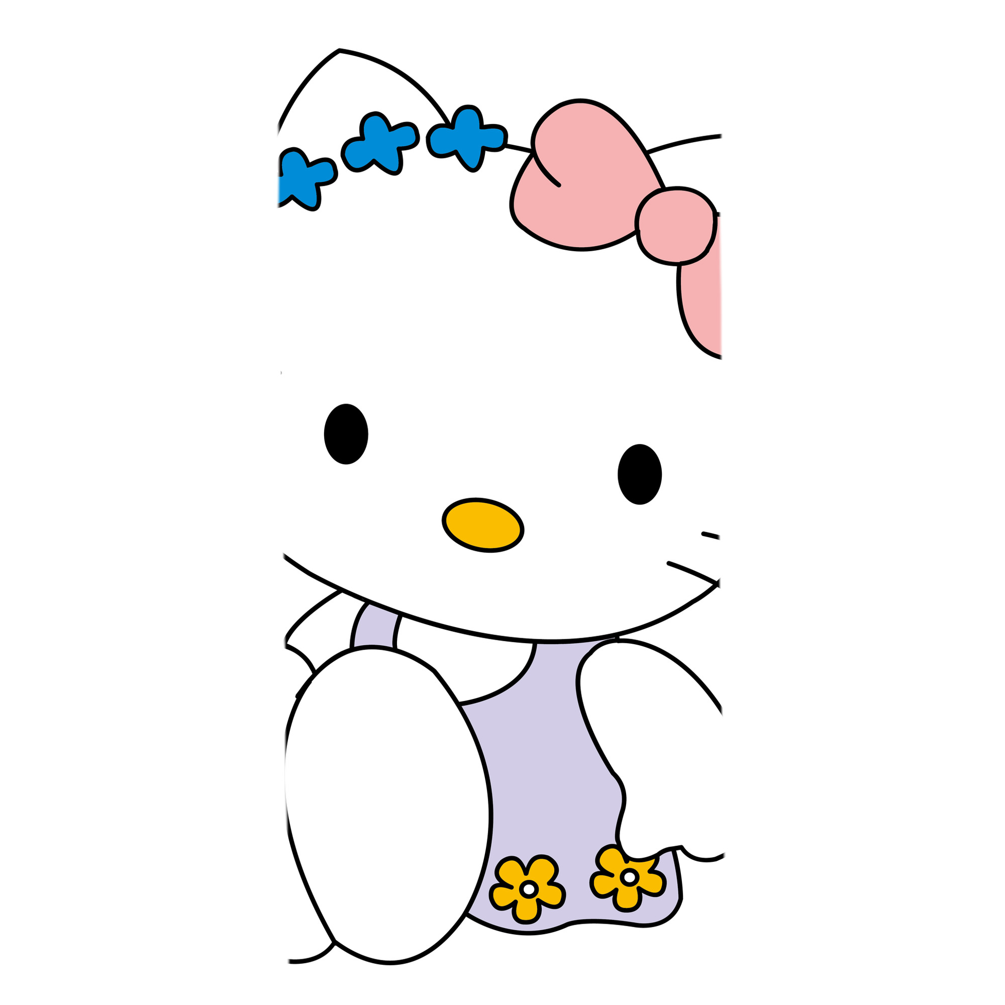 （画像用） Hello Kitty ハローキティ 大判バスタオル 70×140cm 吸水速乾 柔らかい肌触り