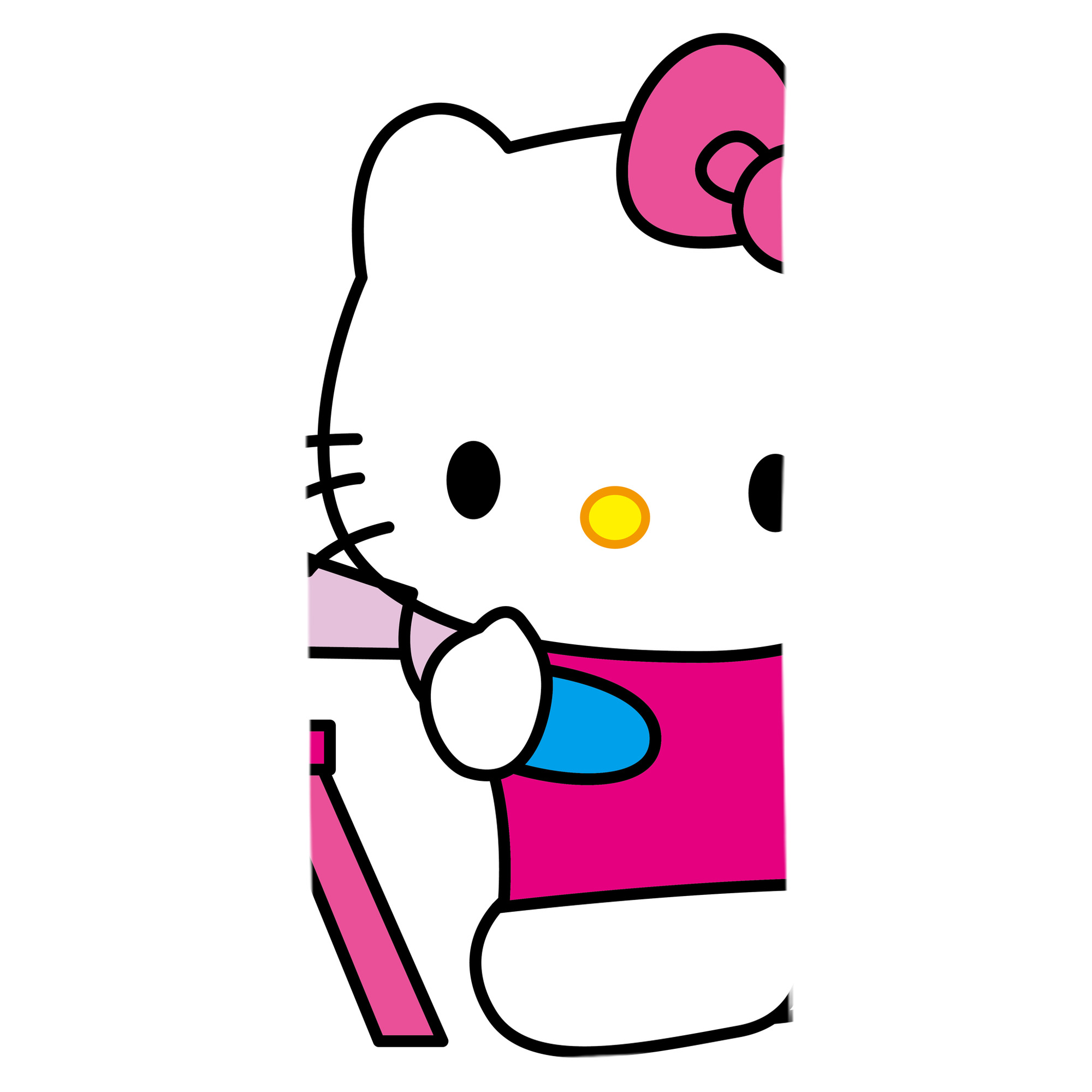 （画像用） Hello Kitty ハローキティ 大判バスタオル 70×140cm 吸水速乾 柔らかい肌触り