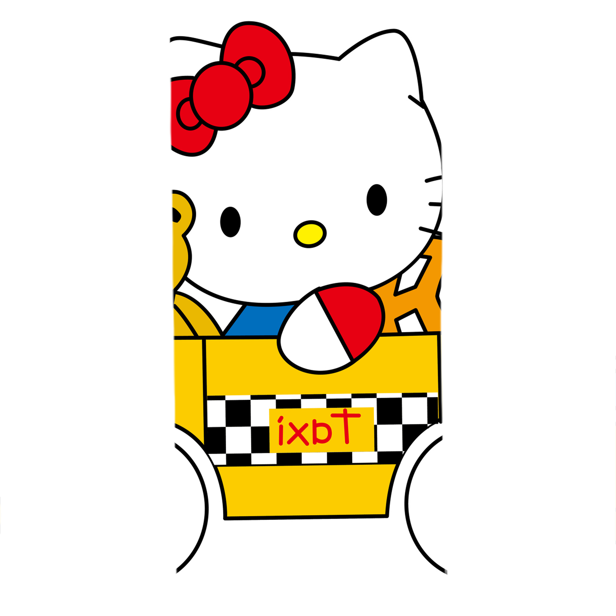 （画像用） Hello Kitty ハローキティ 大判バスタオル 70×140cm 吸水速乾 柔らかい肌触り