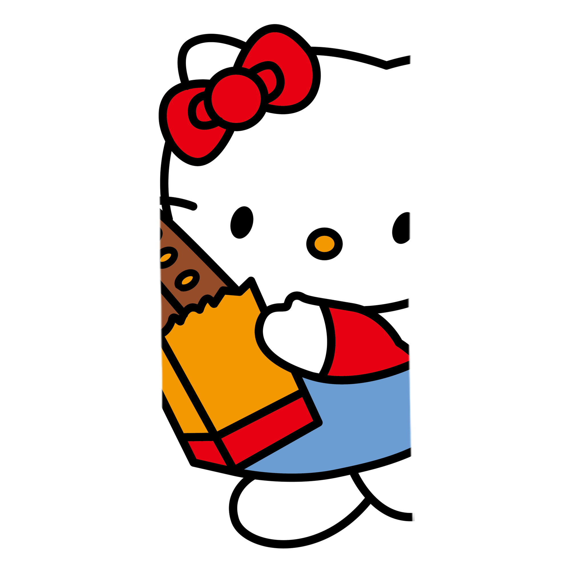（画像用） Hello Kitty ハローキティ 大判バスタオル 70×140cm 吸水速乾 柔らかい肌触り