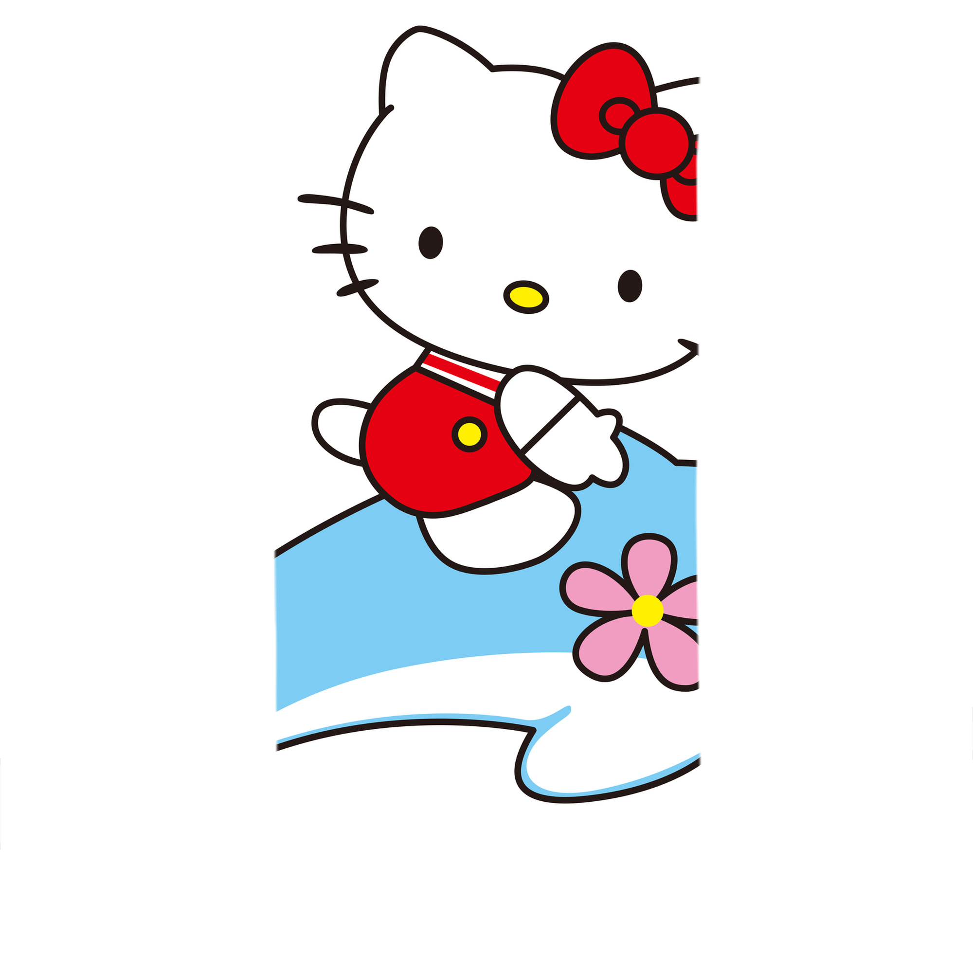 （画像用） Hello Kitty ハローキティ 大判バスタオル 70×140cm 吸水速乾 柔らかい肌触り