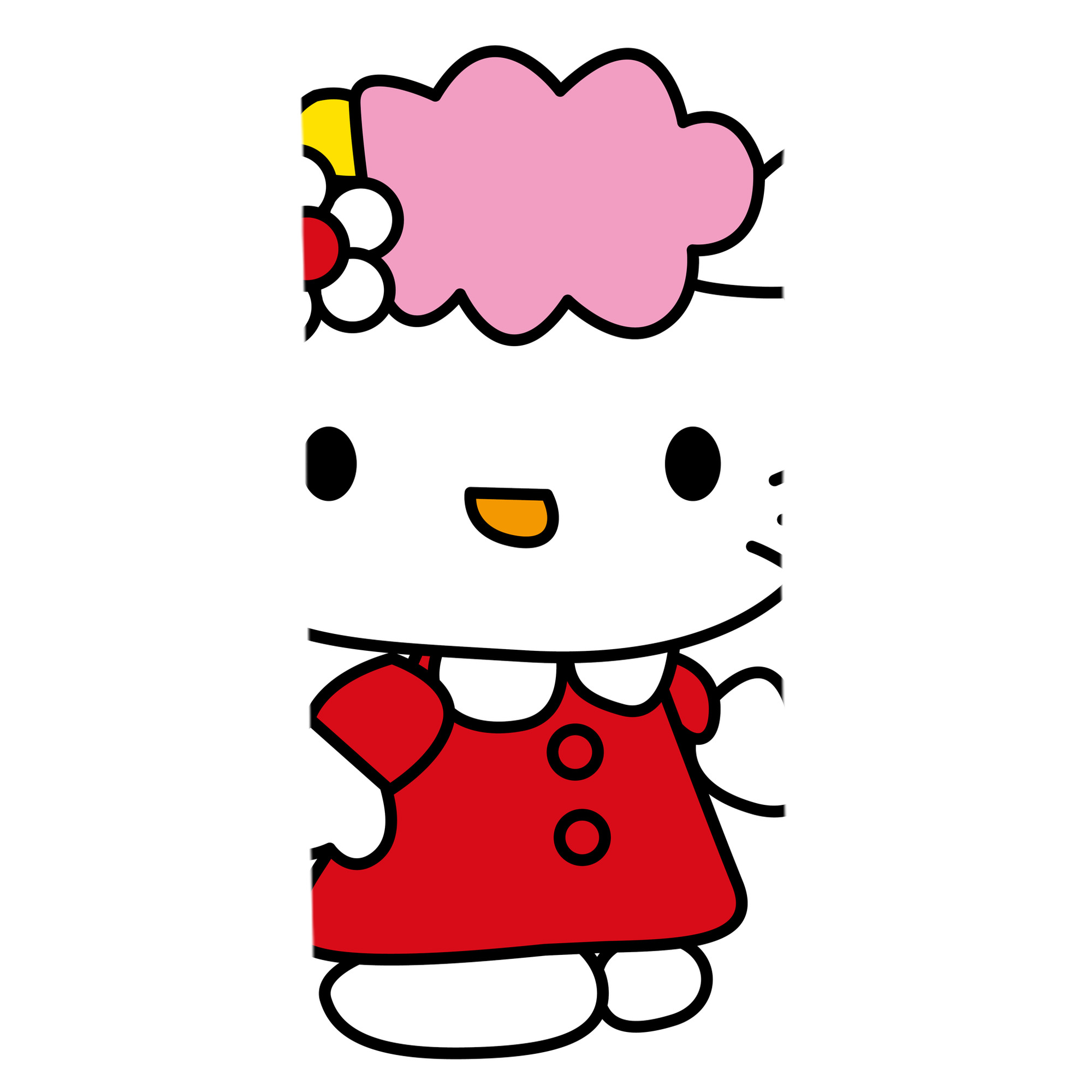 （画像用） Hello Kitty ハローキティ 大判バスタオル 70×140cm 吸水速乾 柔らかい肌触り