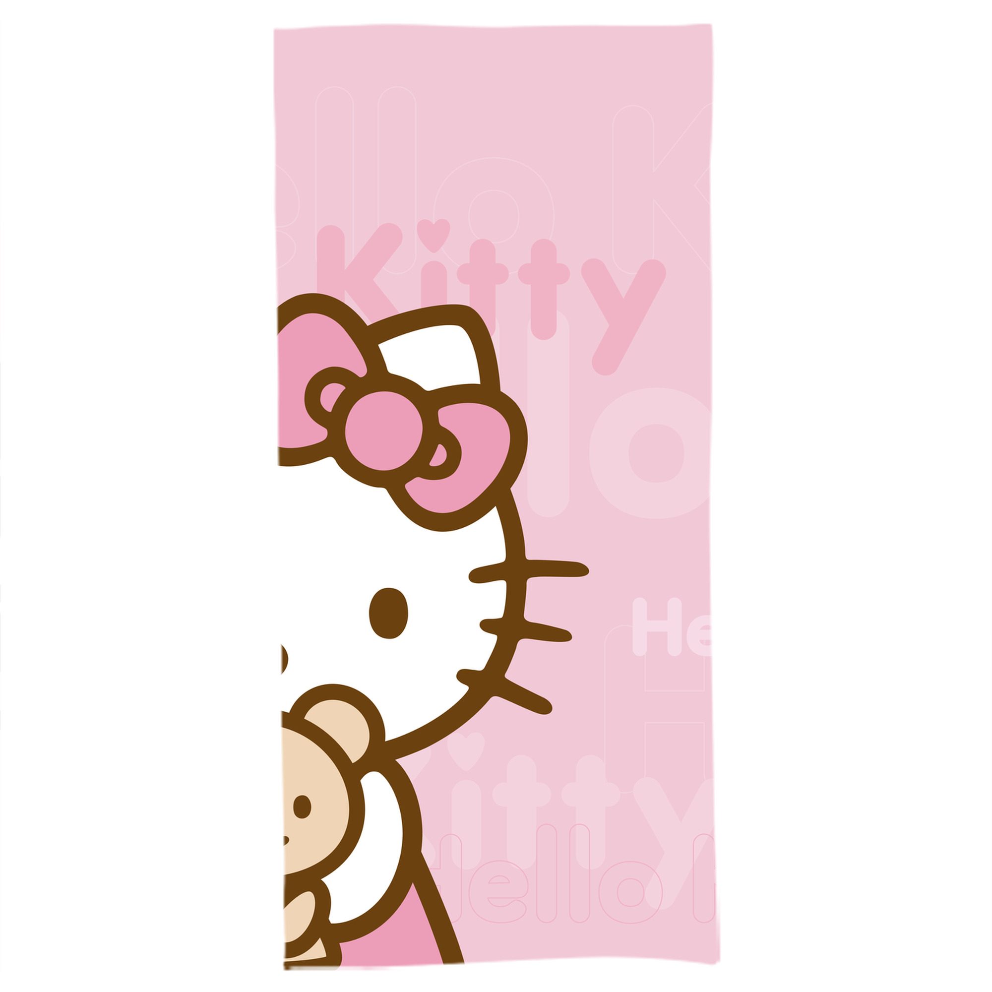 （画像用） Hello Kitty ハローキティ 大判バスタオル 70×140cm 吸水速乾 柔らかい肌触り