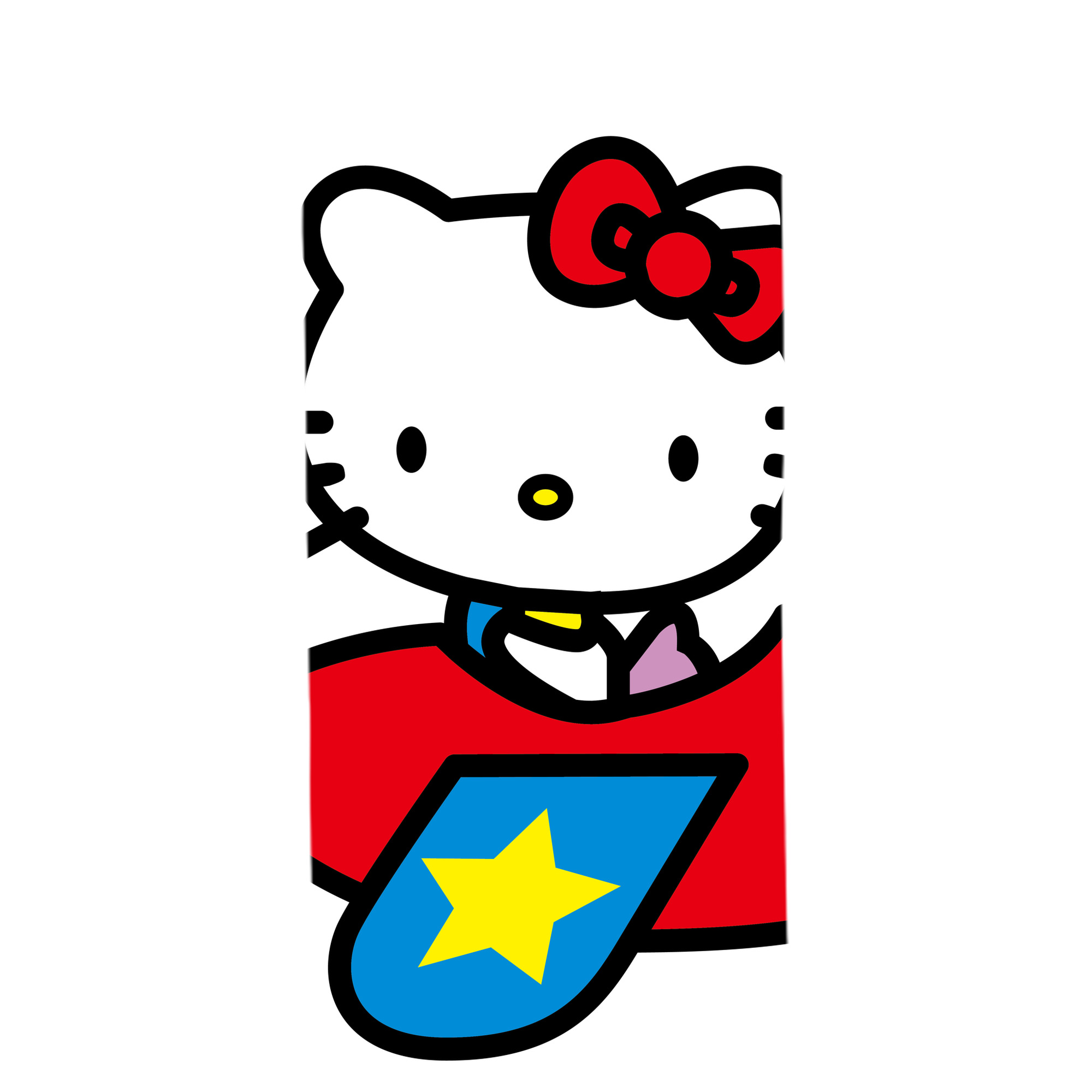 （画像用） Hello Kitty ハローキティ 大判バスタオル 70×140cm 吸水速乾 柔らかい肌触り