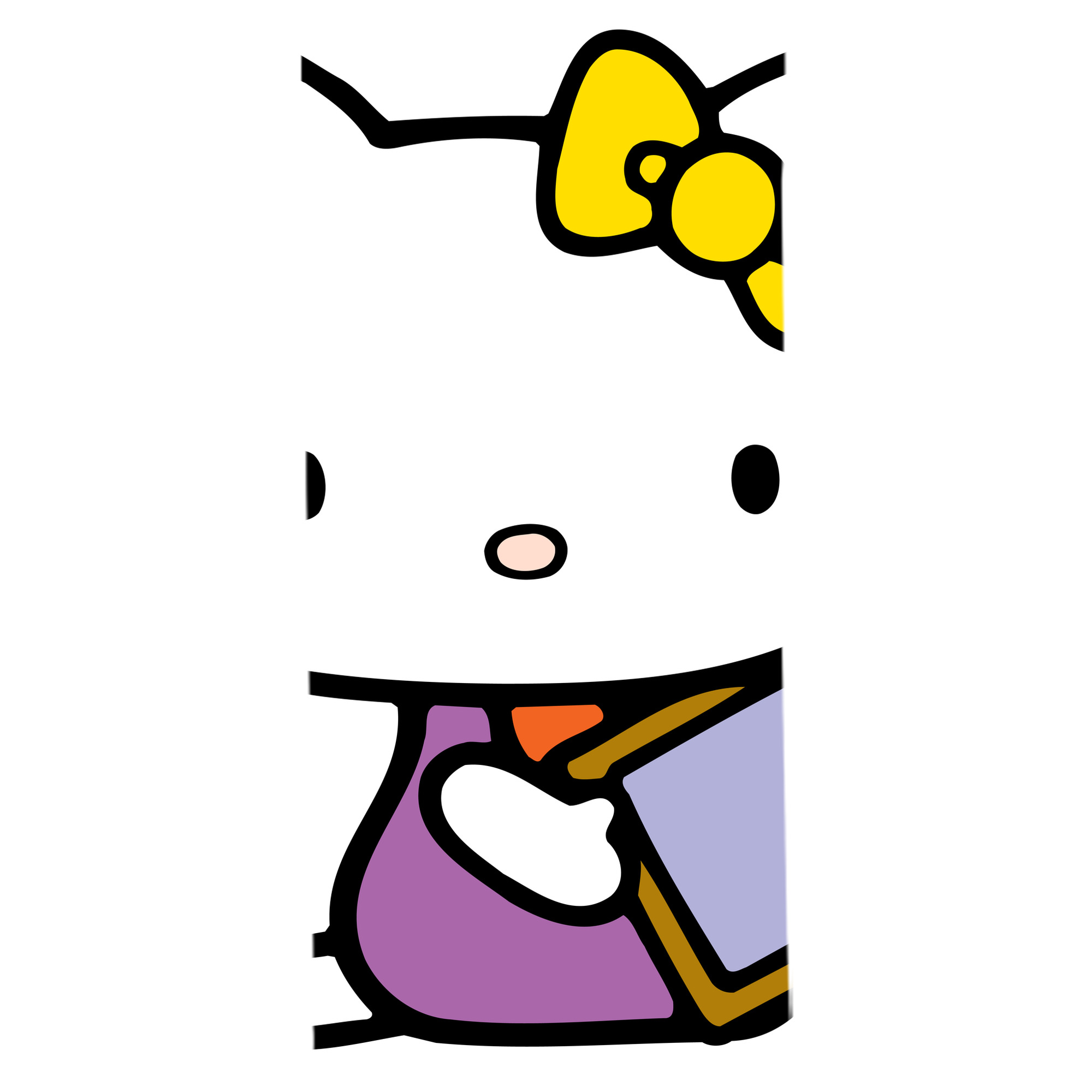 （画像用） Hello Kitty ハローキティ 大判バスタオル 70×140cm 吸水速乾 柔らかい肌触り