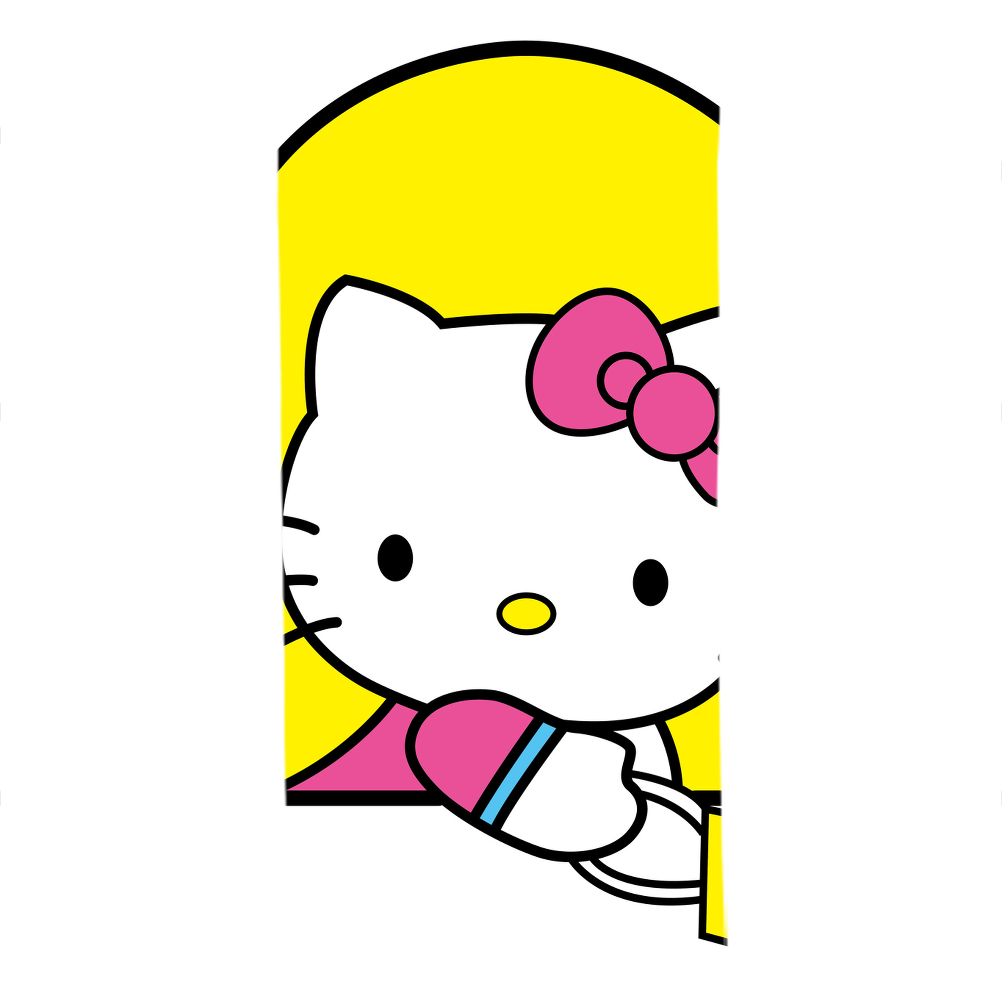 （画像用） Hello Kitty ハローキティ 大判バスタオル 70×140cm 吸水速乾 柔らかい肌触り