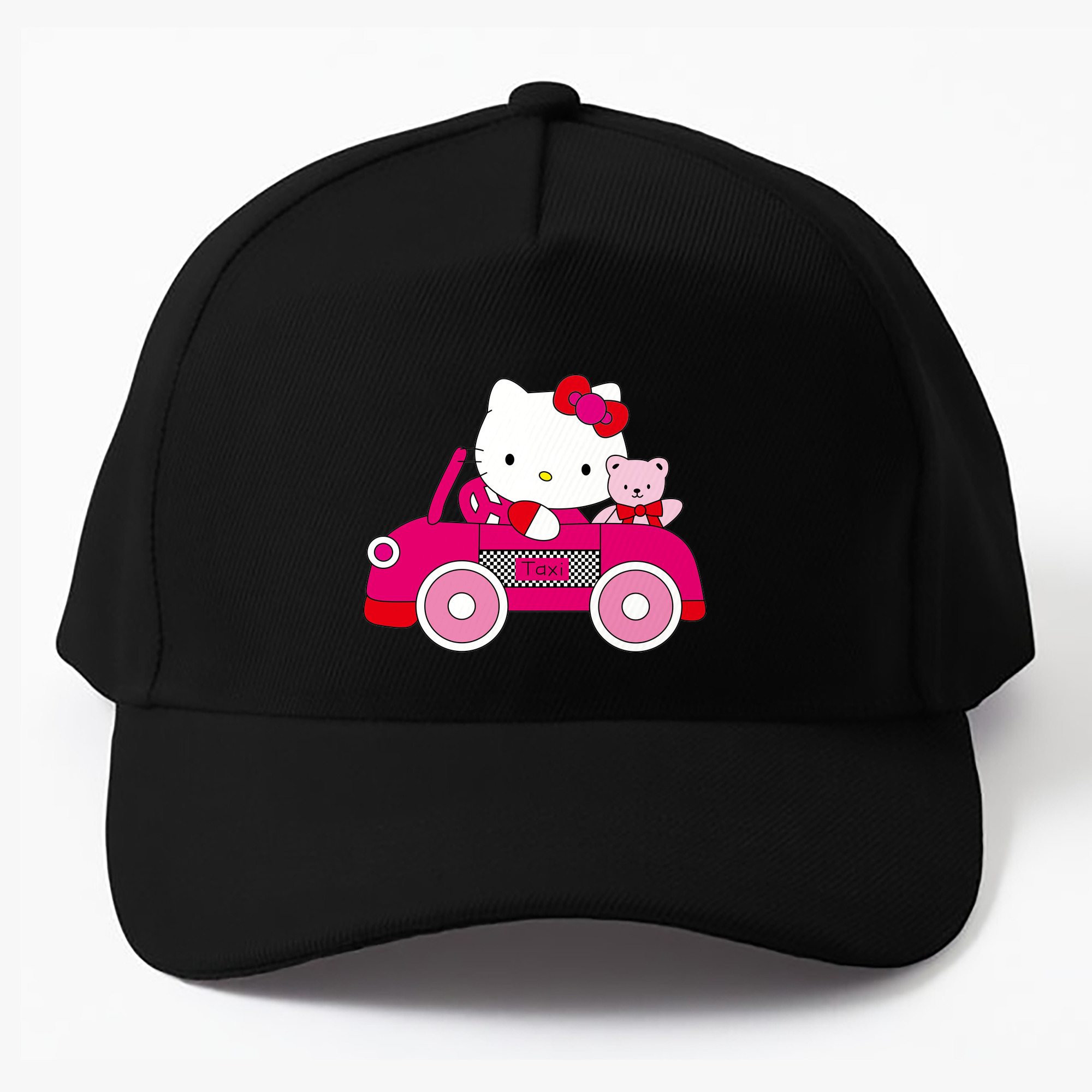 （画像用） Hello Kitty ハローキティ ベースボールキャップ 綿100％ 男女兼用 帽子 スポーツ