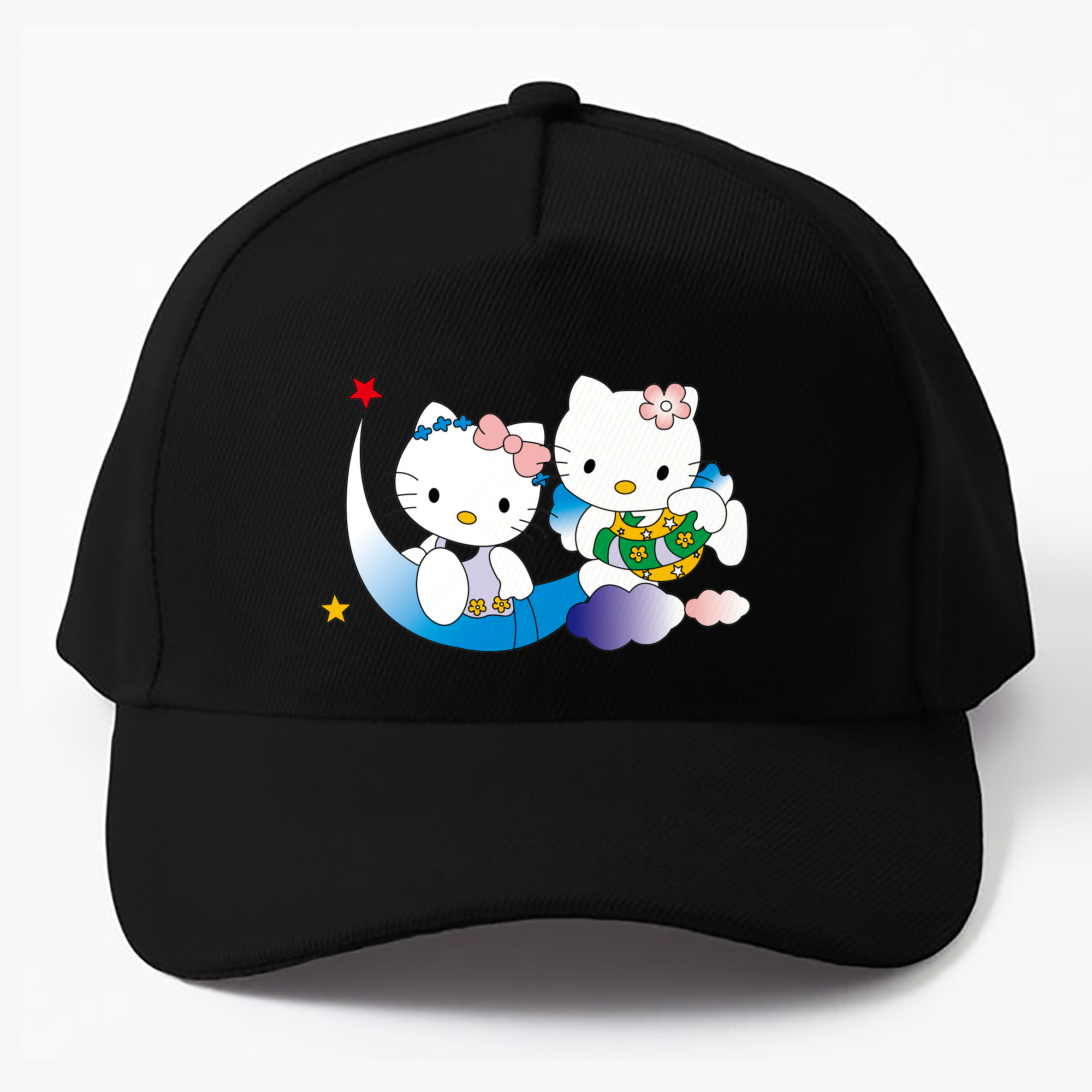 （画像用） Hello Kitty ハローキティ ベースボールキャップ 綿100％ 男女兼用 帽子 スポーツ