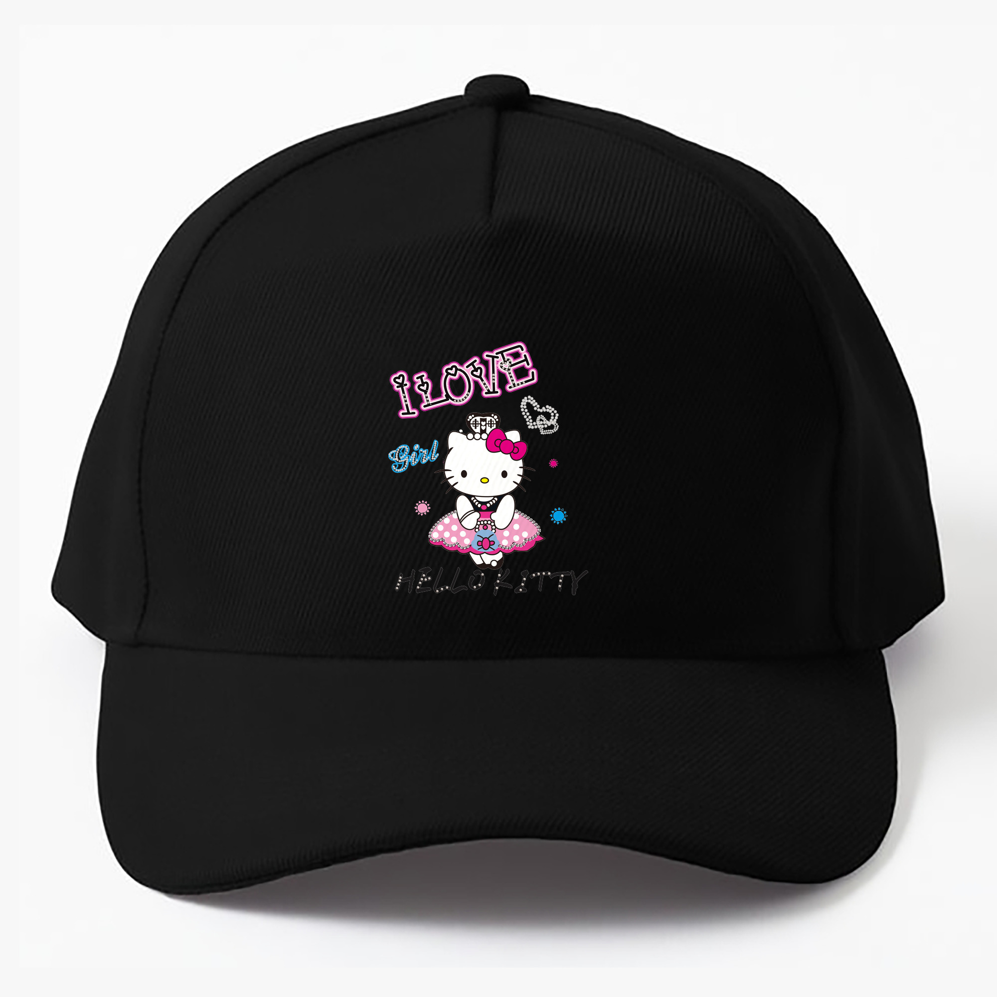 （画像用） Hello Kitty ハローキティ ベースボールキャップ 綿100％ 男女兼用 帽子 スポーツ