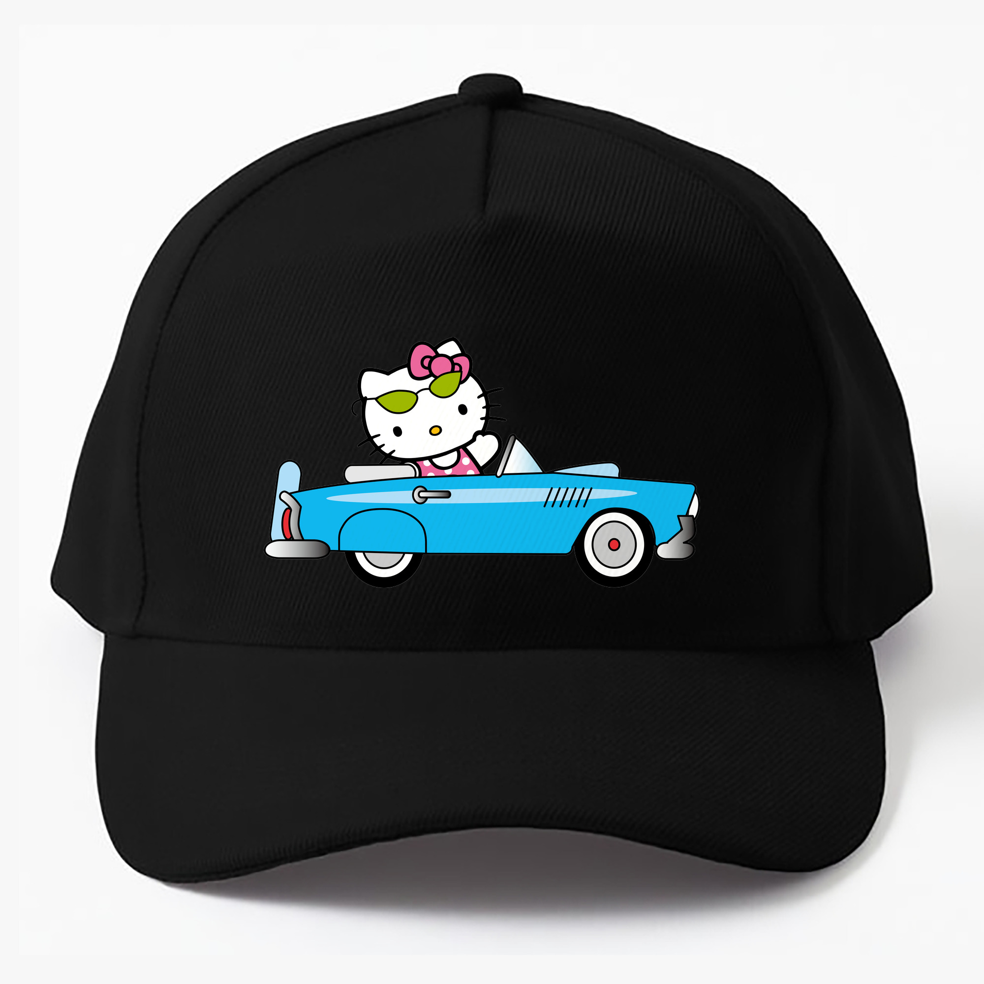 （画像用） Hello Kitty ハローキティ ベースボールキャップ 綿100％ 男女兼用 帽子 スポーツ