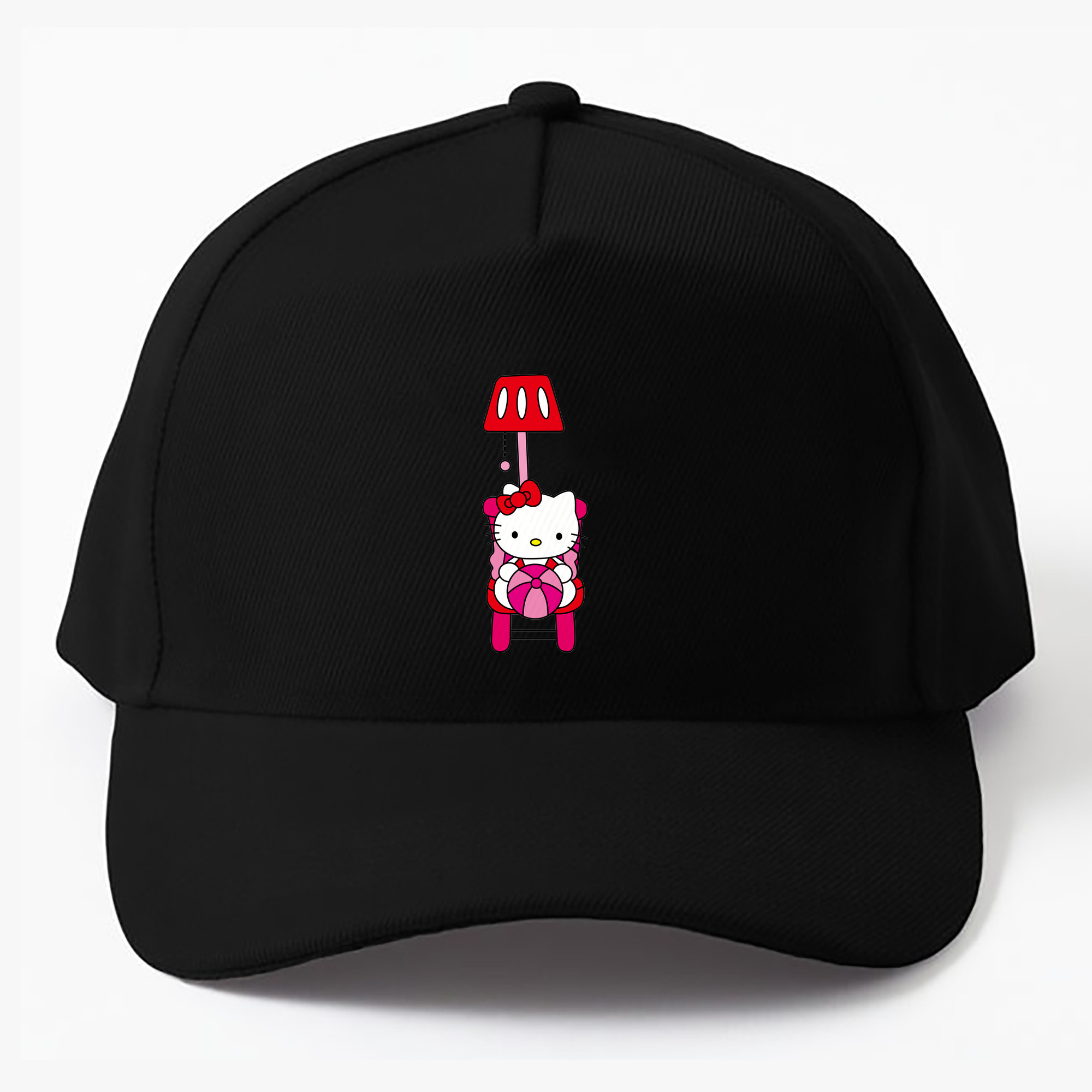 （画像用） Hello Kitty ハローキティ ベースボールキャップ 綿100％ 男女兼用 帽子 スポーツ