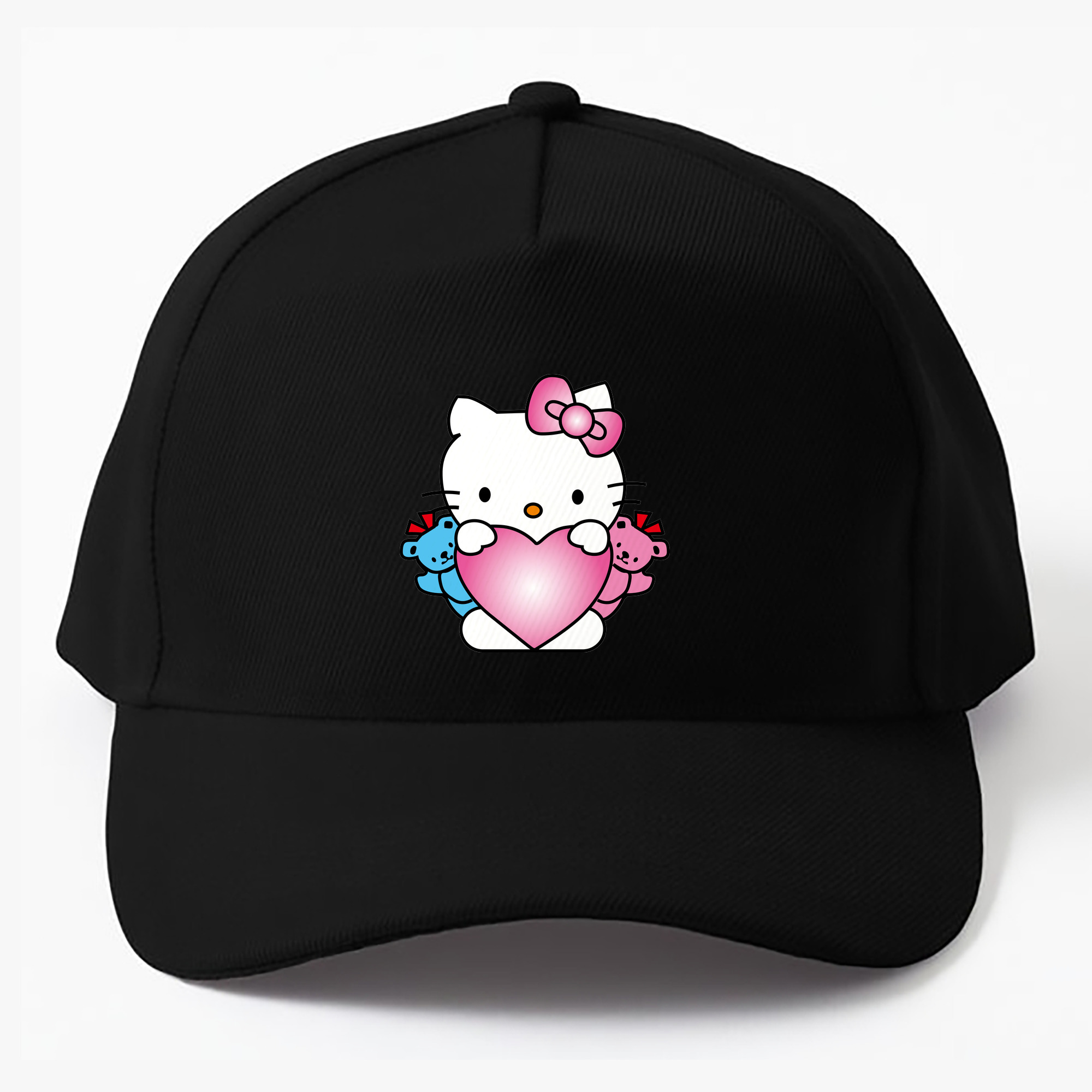 （画像用） Hello Kitty ハローキティ ベースボールキャップ 綿100％ 男女兼用 帽子 スポーツ