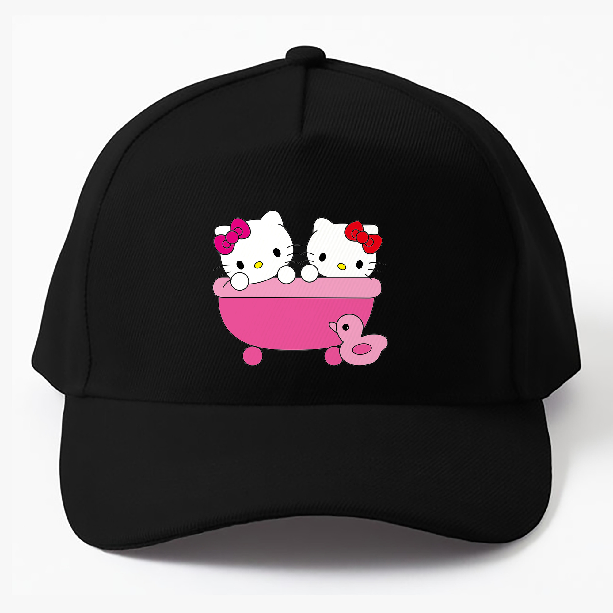 （画像用） Hello Kitty ハローキティ ベースボールキャップ 綿100％ 男女兼用 帽子 スポーツ