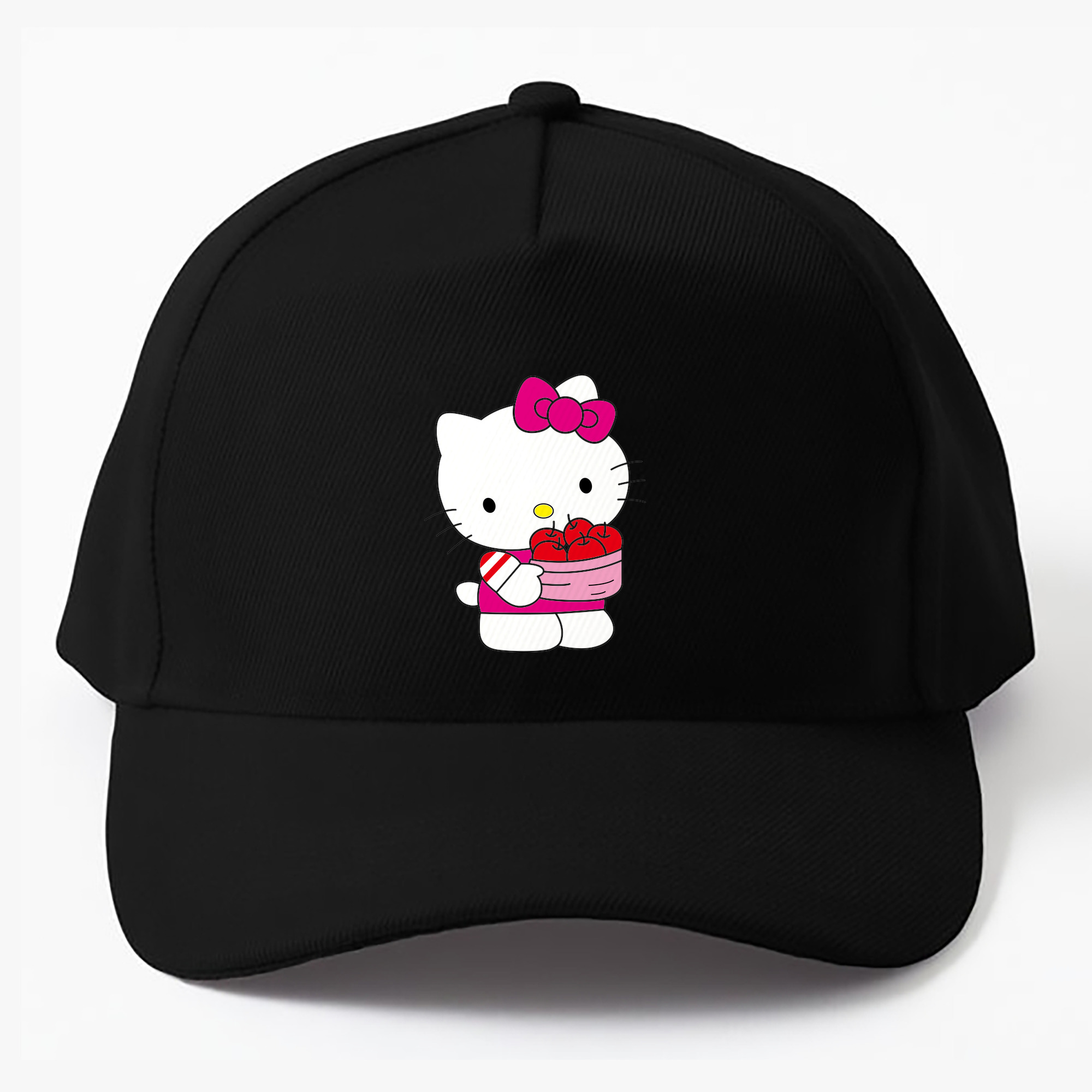（画像用） Hello Kitty ハローキティ ベースボールキャップ 綿100％ 男女兼用 帽子 スポーツ
