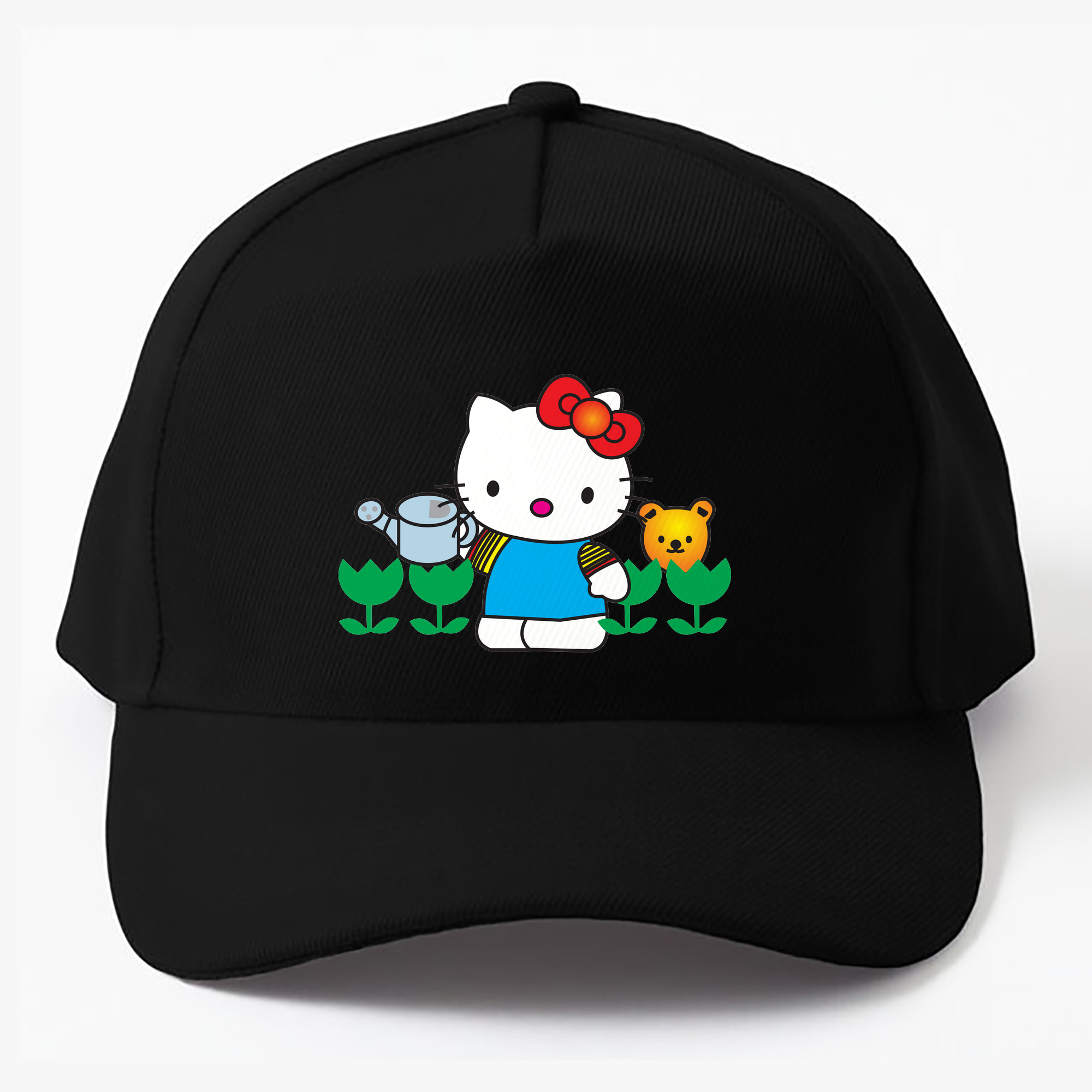 （画像用） Hello Kitty ハローキティ ベースボールキャップ 綿100％ 男女兼用 帽子 スポーツ