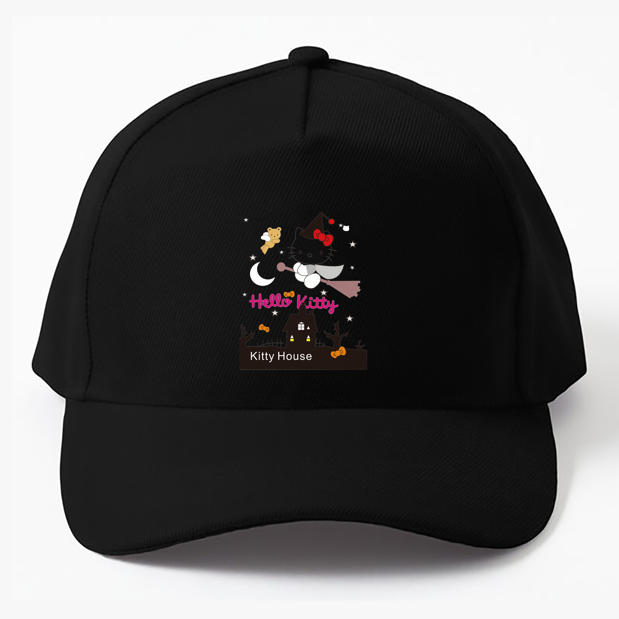 （画像用） Hello Kitty ハローキティ ベースボールキャップ 綿100％ 男女兼用 帽子 スポーツ