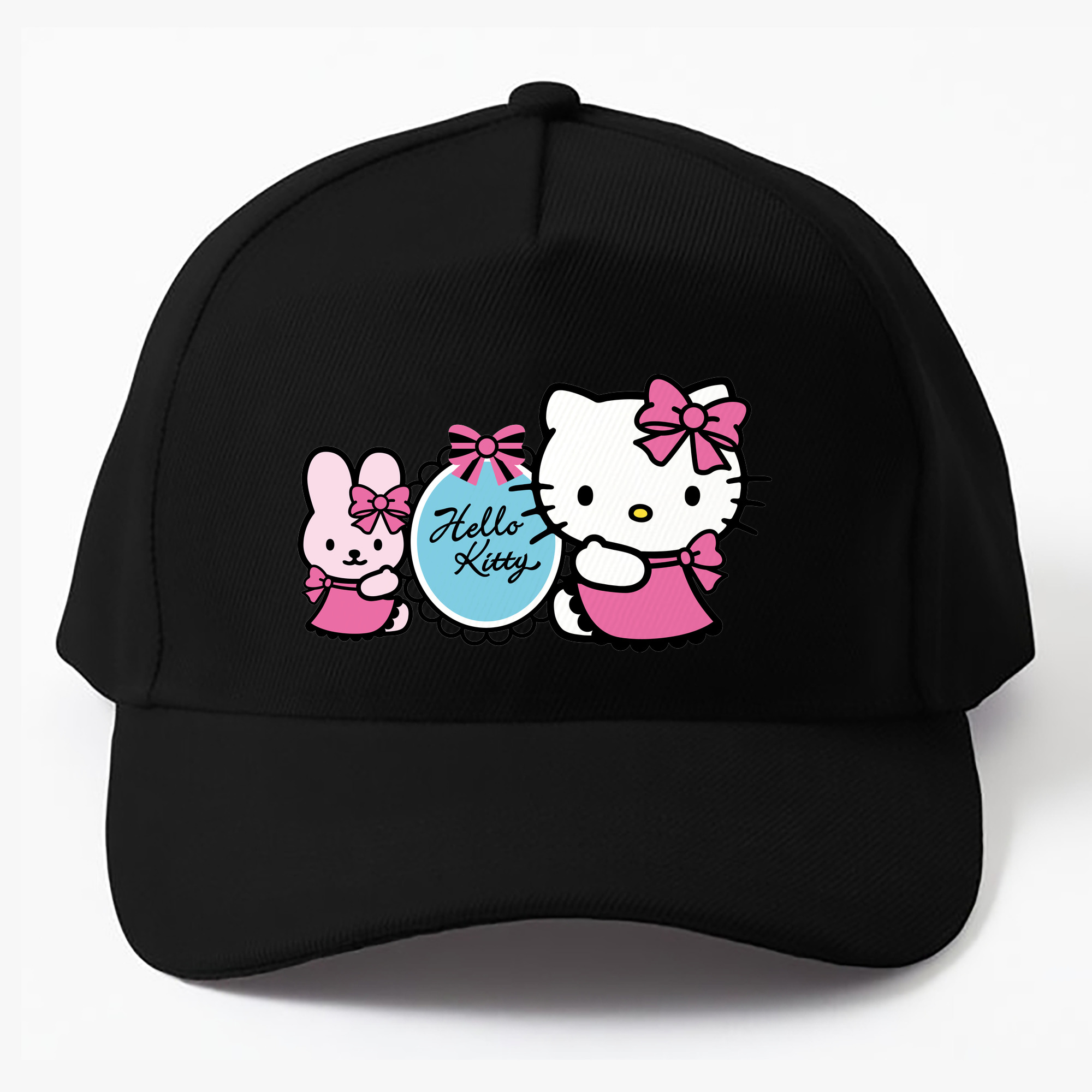 （画像用） Hello Kitty ハローキティ ベースボールキャップ 綿100％ 男女兼用 帽子 スポーツ