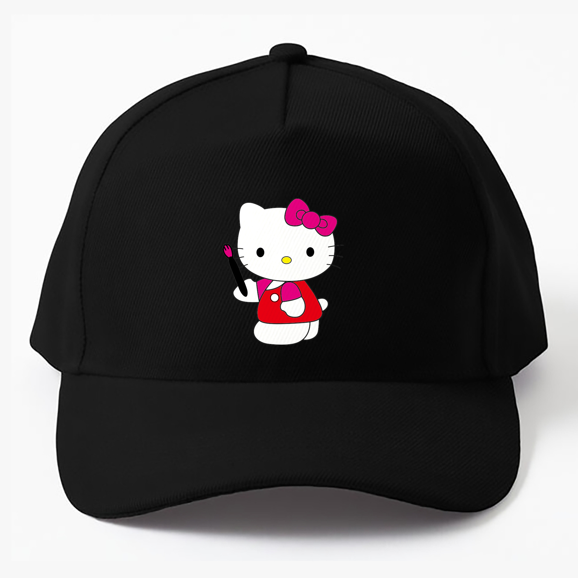 （画像用） Hello Kitty ハローキティ ベースボールキャップ 綿100％ 男女兼用 帽子 スポーツ